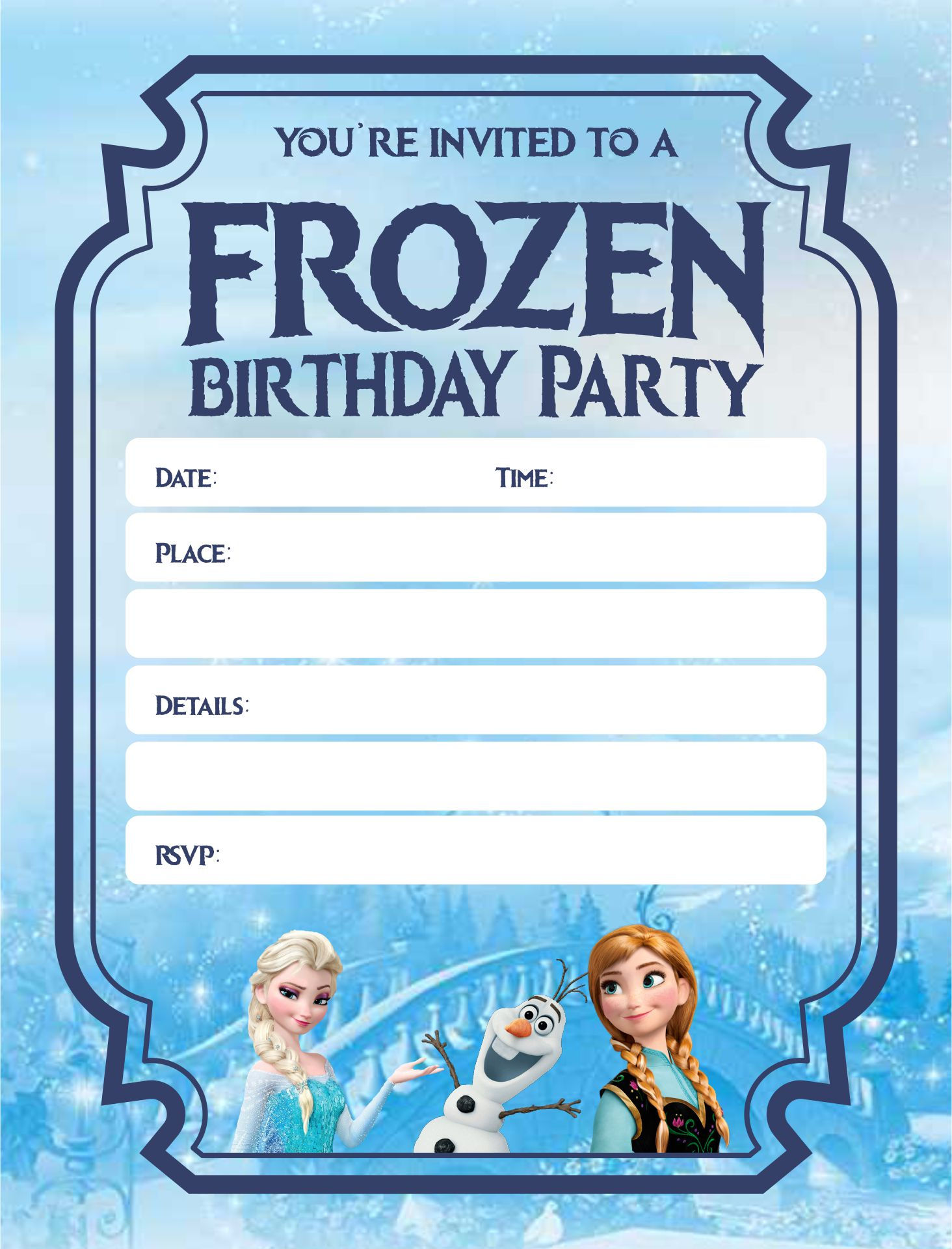 Wallpaper #8A95A Pin on Disney Frozen Movie Birthday Invitations