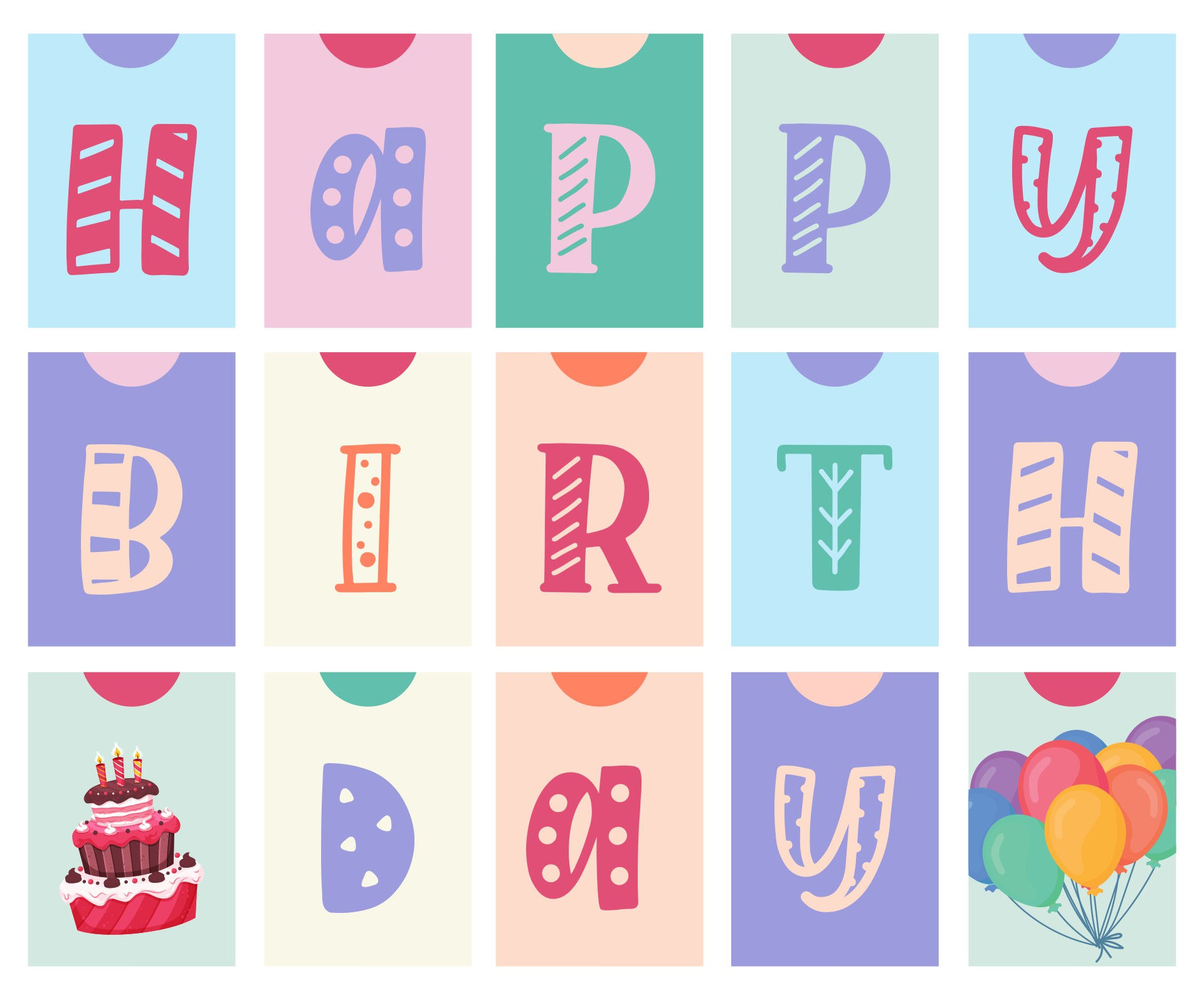 Wallpaper #PDHeNZMB5zzyi_yYylio151 Happy Birthday Banner 10 Free Pdf Printables Printablee