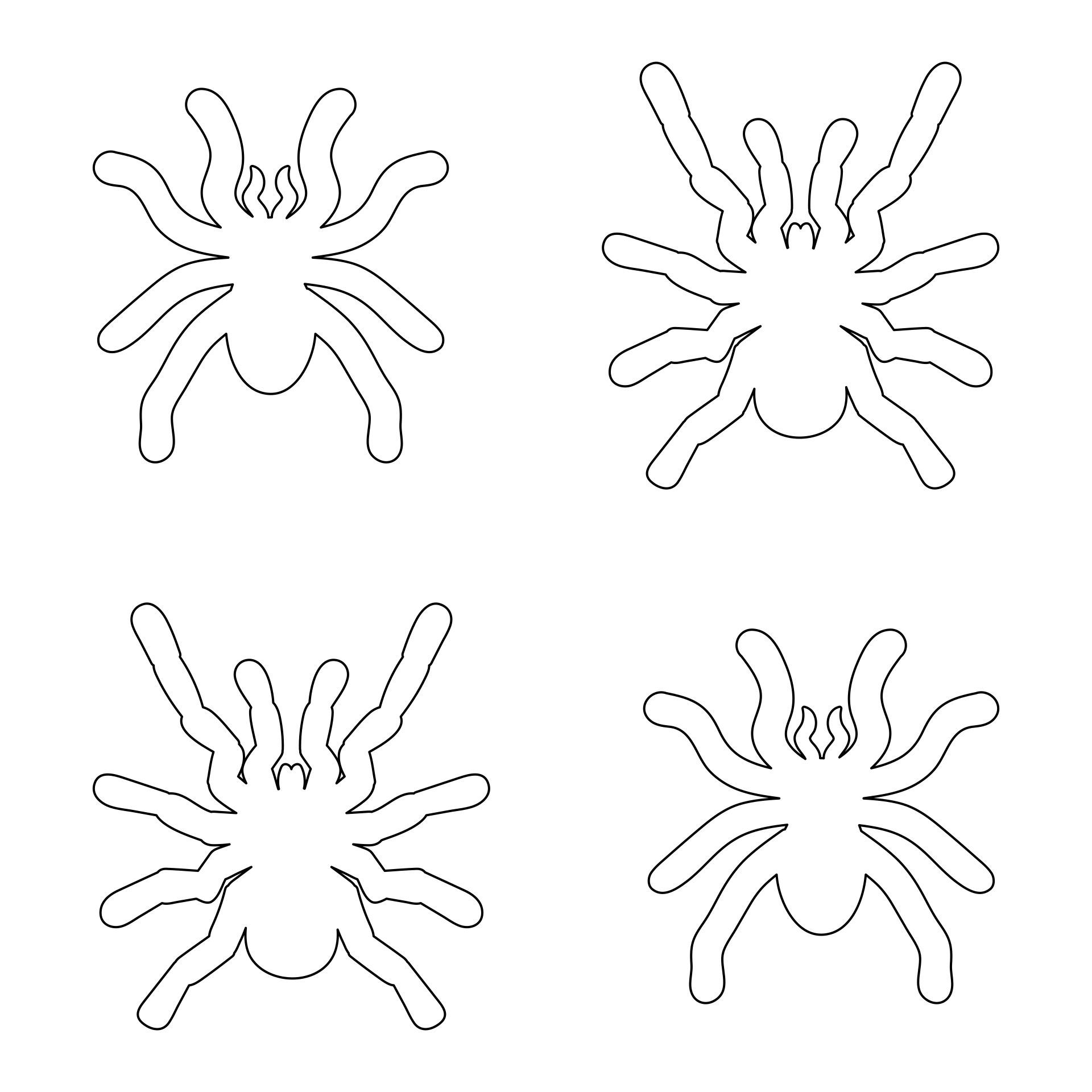 Wallpaper #sQMhZJMBpyOg8YnEWNZf351 Spider Template 12 Free Pdf Printables Printablee