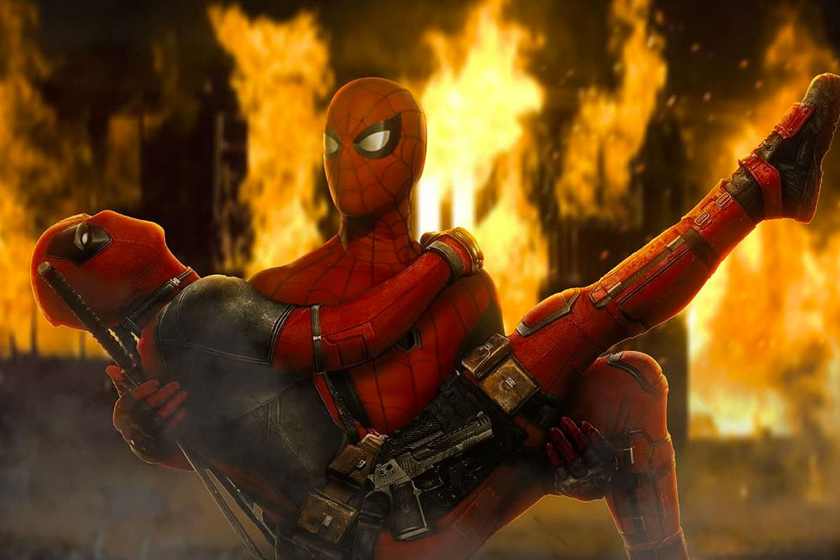 Wallpaper #pmjDFpMBSpphPi3-rQx9231 Marvel Spider Man Salva a Deadpool De Un Incendio En Este Fan Art