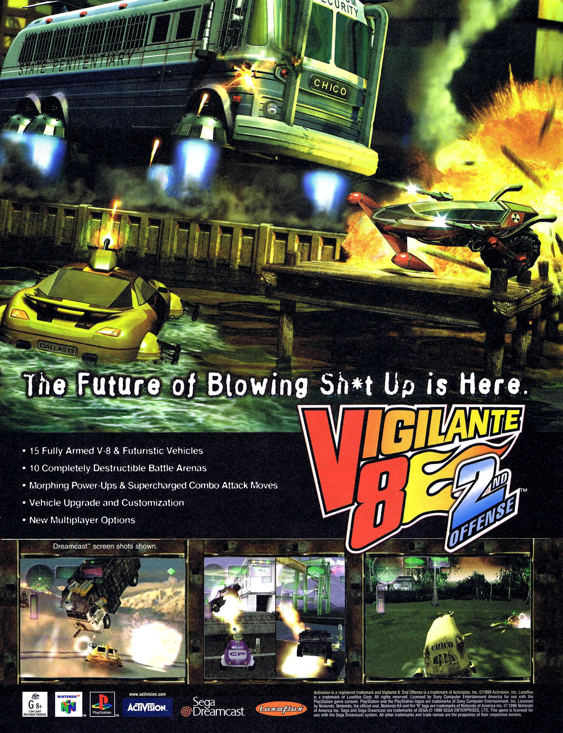 Wallpaper #09860 Vigilante 8 2nd Offense Playstation Computer and Video Games Amazonca