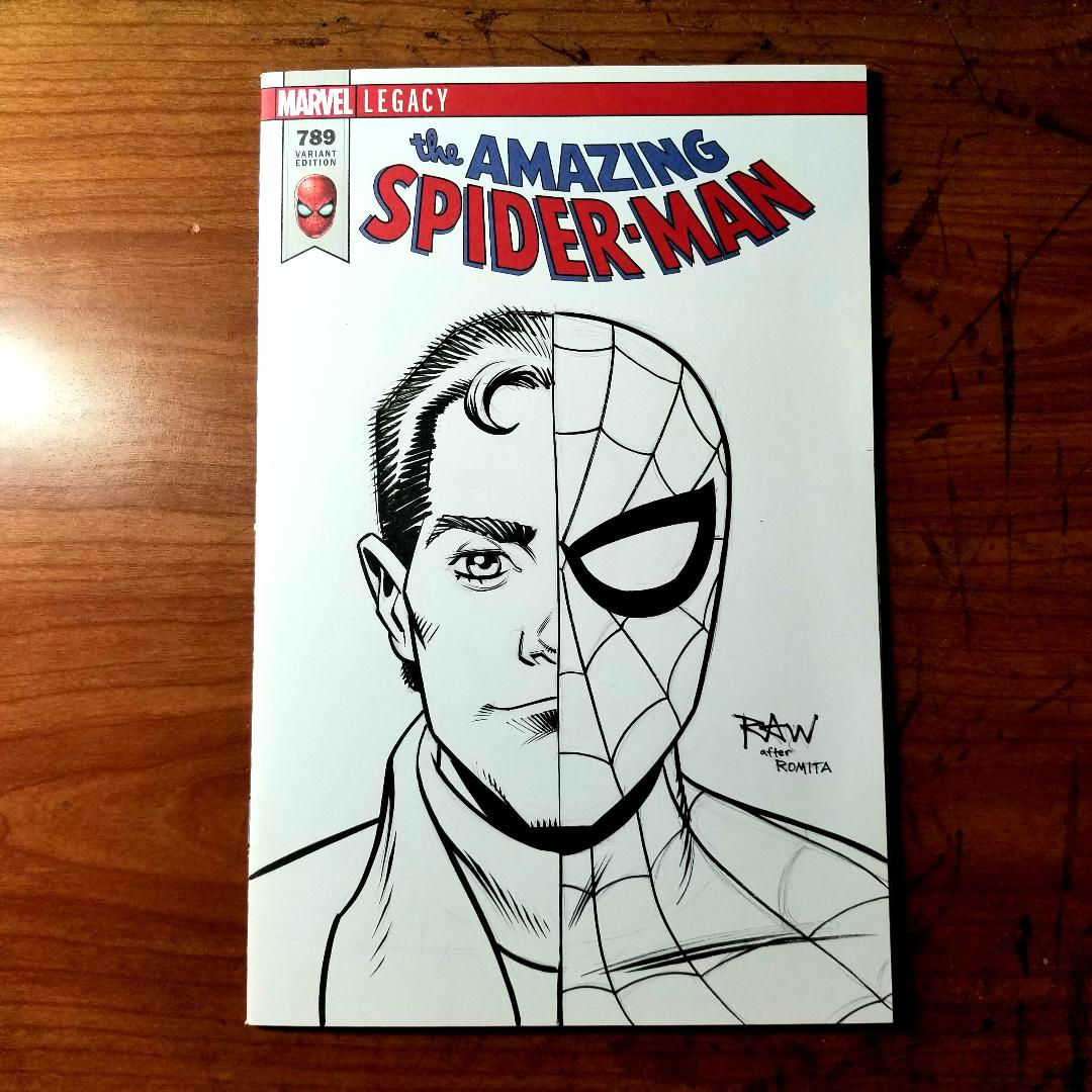 Wallpaper #O_S0OZMBKFX8bn3r9Xeu111 Spider Man Peter Parker Marvel Sketch Cover Raw Matter Comics N