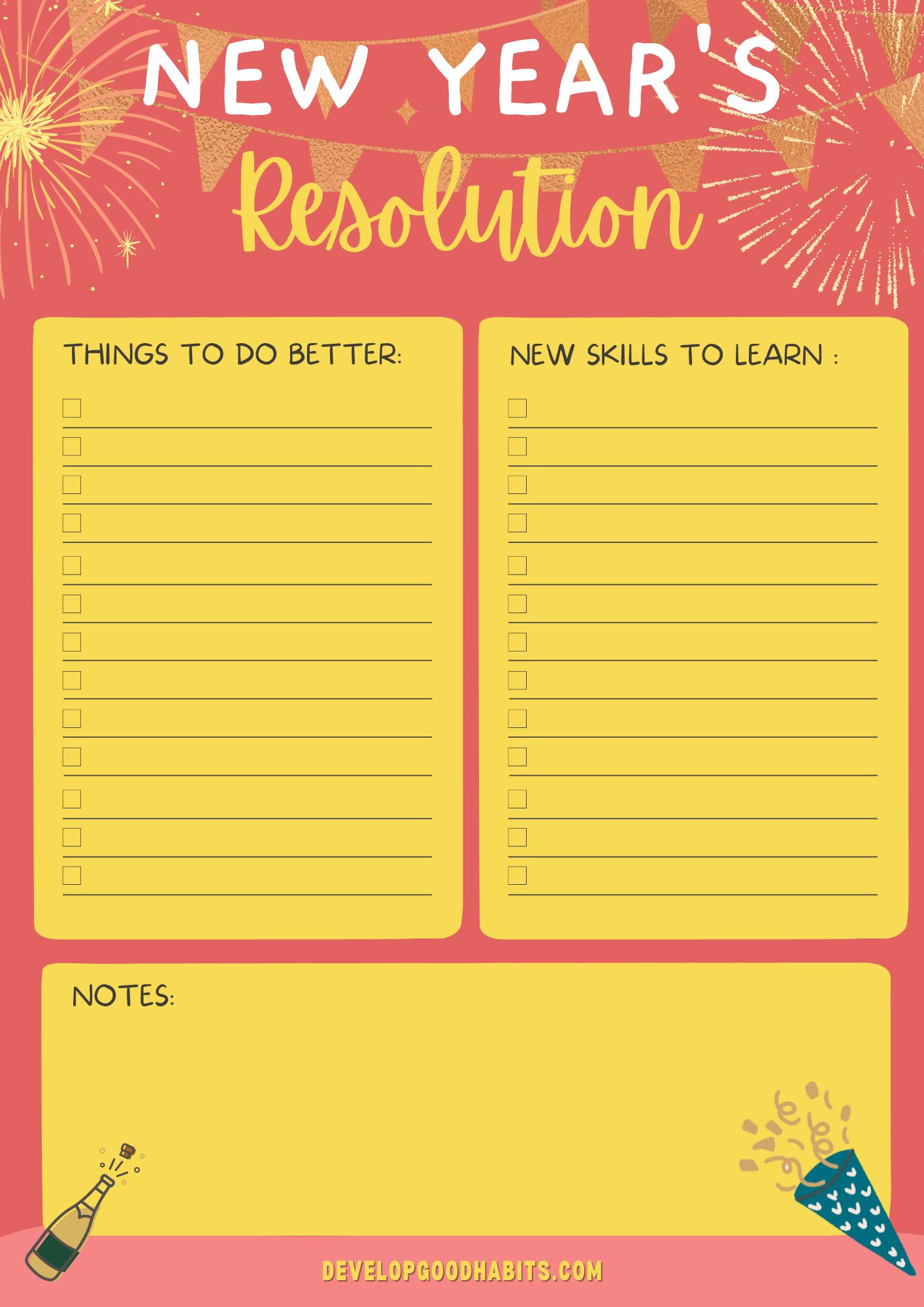 Wallpaper #yTG1NZMB5zzyi_yY3lfV249 15 Printable New 12 Monthss Resolutions Templates for 2023 Happily