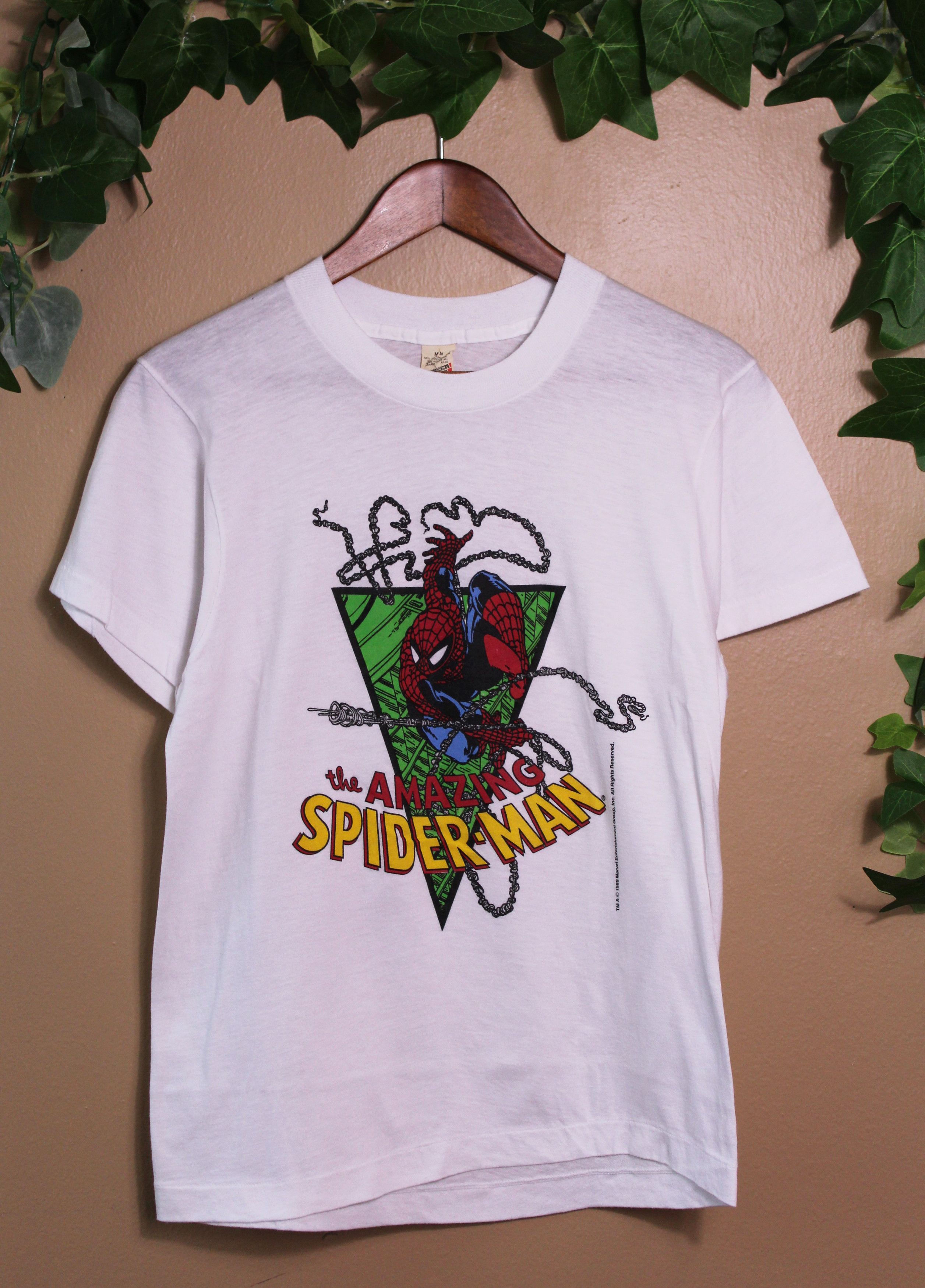 Wallpaper #xTG0NZMB5zzyi_yYgFcA296 Vintage 1989 Spider Man Tee Grailed