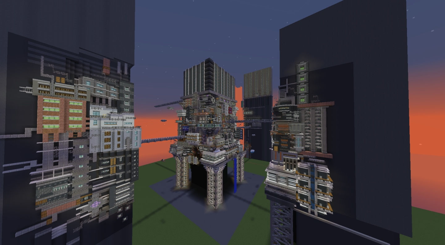 Wallpaper #ZK7JM5MBayWjSq6HCRyL61 Minecraft Cyberpunk Lobby 118 Foto