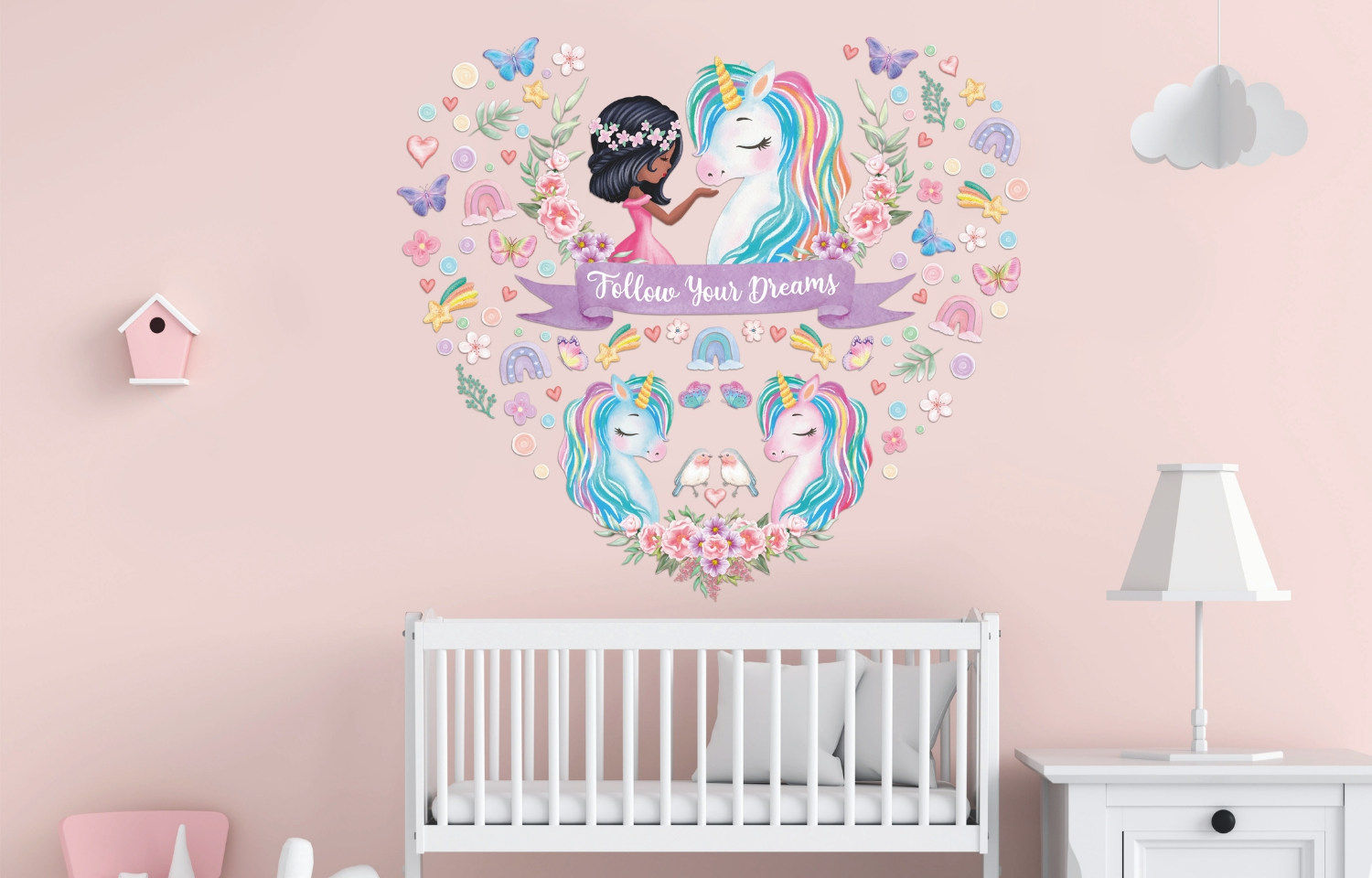 Wallpaper #zWc47JIBSpphPi3-gFEE80 Inspirational Unicorn Wall Decals Girls Bedroom Wall Decals Juzplaykids
