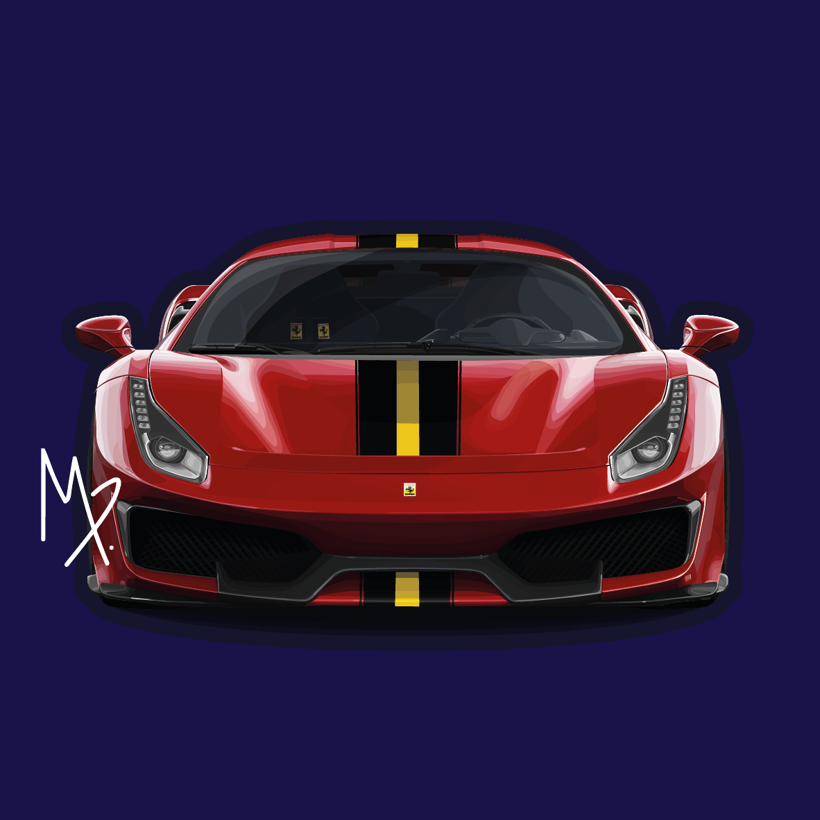 Wallpaper #82f965IBSpphPi3-Fk-n49 Ferrari 488 Pista Front Studiopries