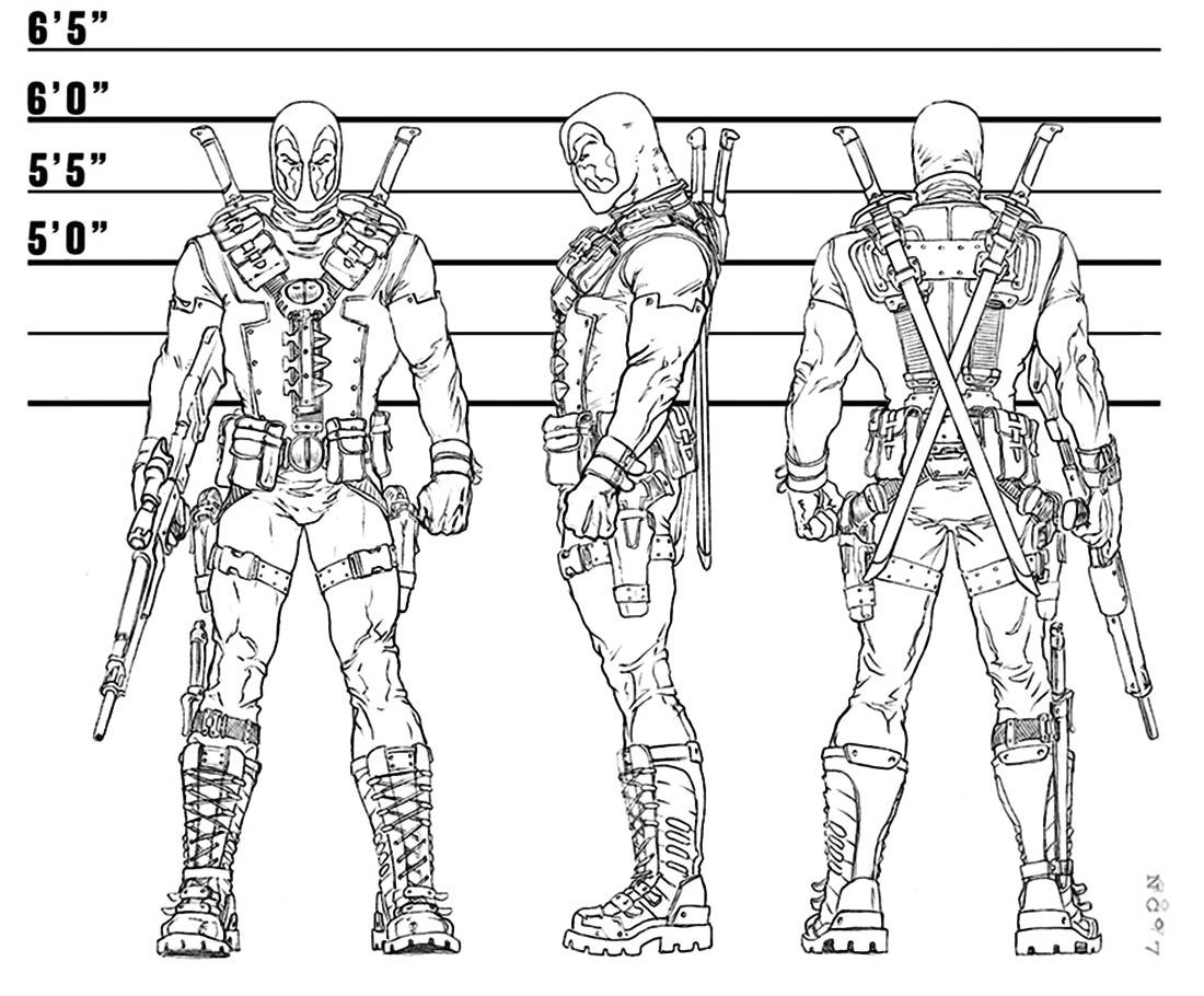Wallpaper #Xx1nLZMBlOZrFDOkIND7101 Deadpool Sketches X Men Origins Wolverine Art Gallery