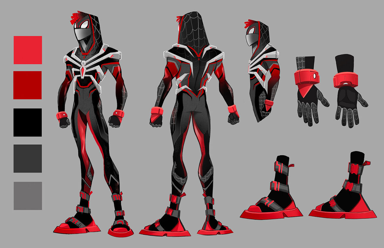 Wallpaper #AQCE644BSdW8dNou3RK03 Miles Morales Red Spectre Suit Art Spider Man 2 2023 Art Gallery
