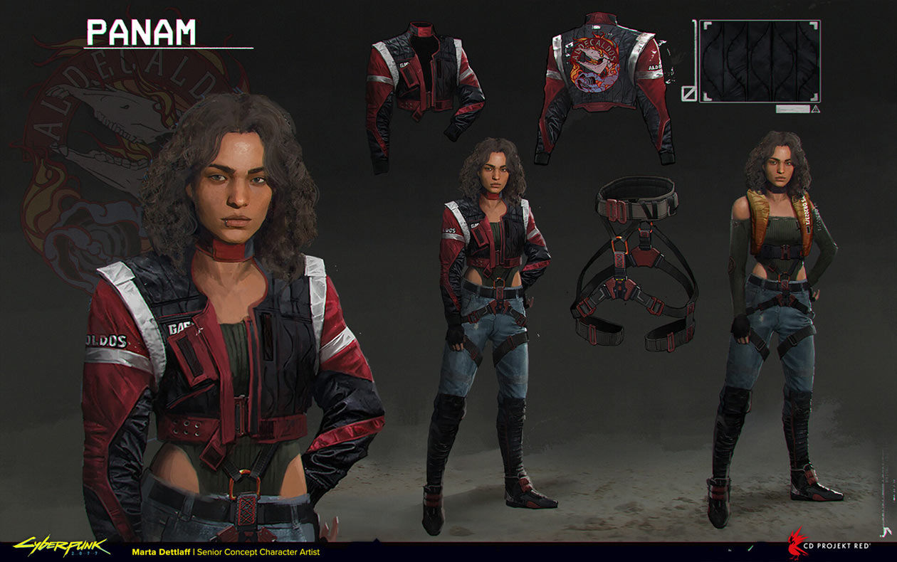 Wallpaper #N2er-5IBSpphPi3-ZJXN64 Cyberpunk 2077 Panam Art