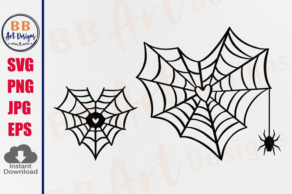 Wallpaper #RPS3OZMBKFX8bn3r6ncE208 Heart Spider Web Svg Clipart Halloween Illustration Par Bb Art Designs