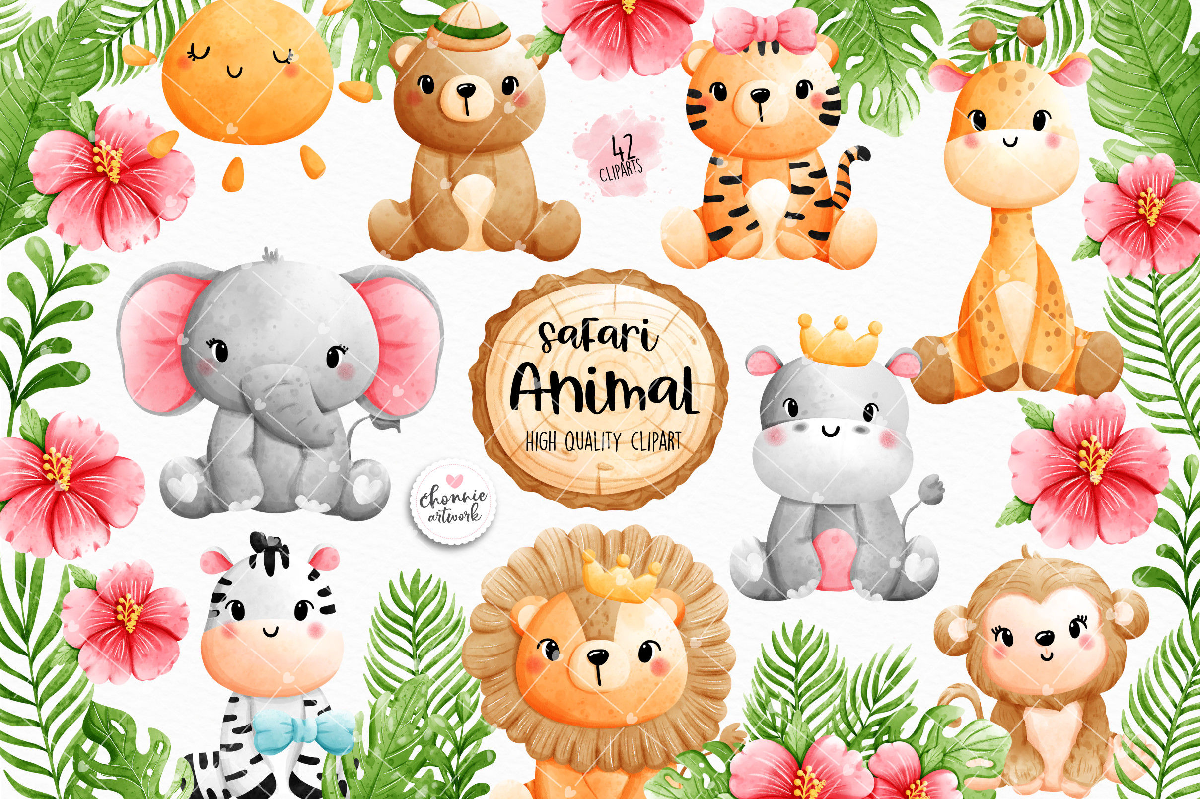 Wallpaper #03c4b Happy Jungle Safari Birthday Our Amhiraya Studio