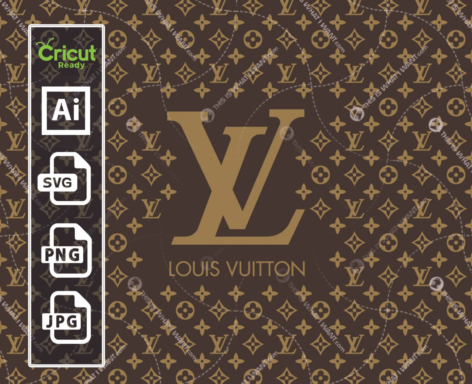 Wallpaper #LkCRMJMBJhL2WPba8cJM136 Louis Vuitton Logo Monogram Inspired Vector Art Design Hi Quality