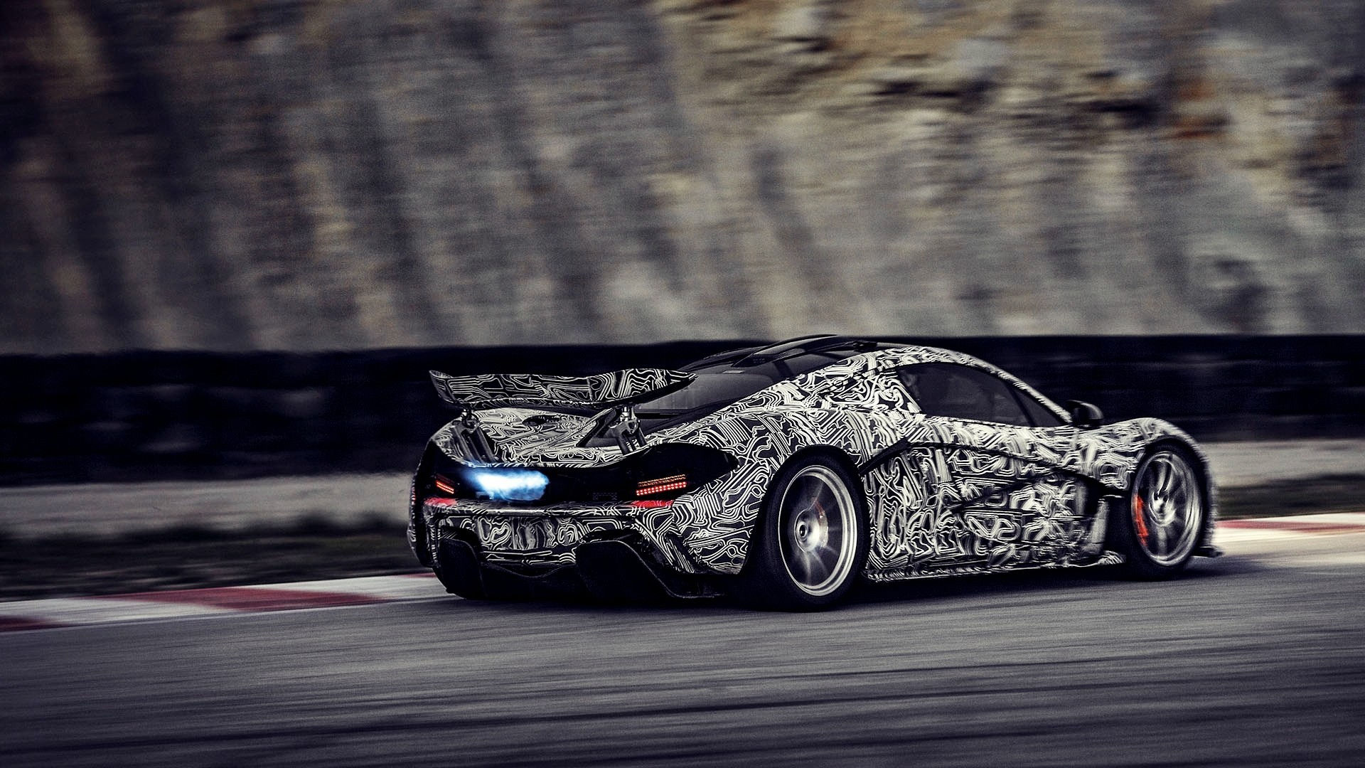 Wallpaper #bWhyIZMBSpphPi3-IzBD201 Race Cars Camouflage Mclaren Mclaren P1 Race Tracks Twin Turbo