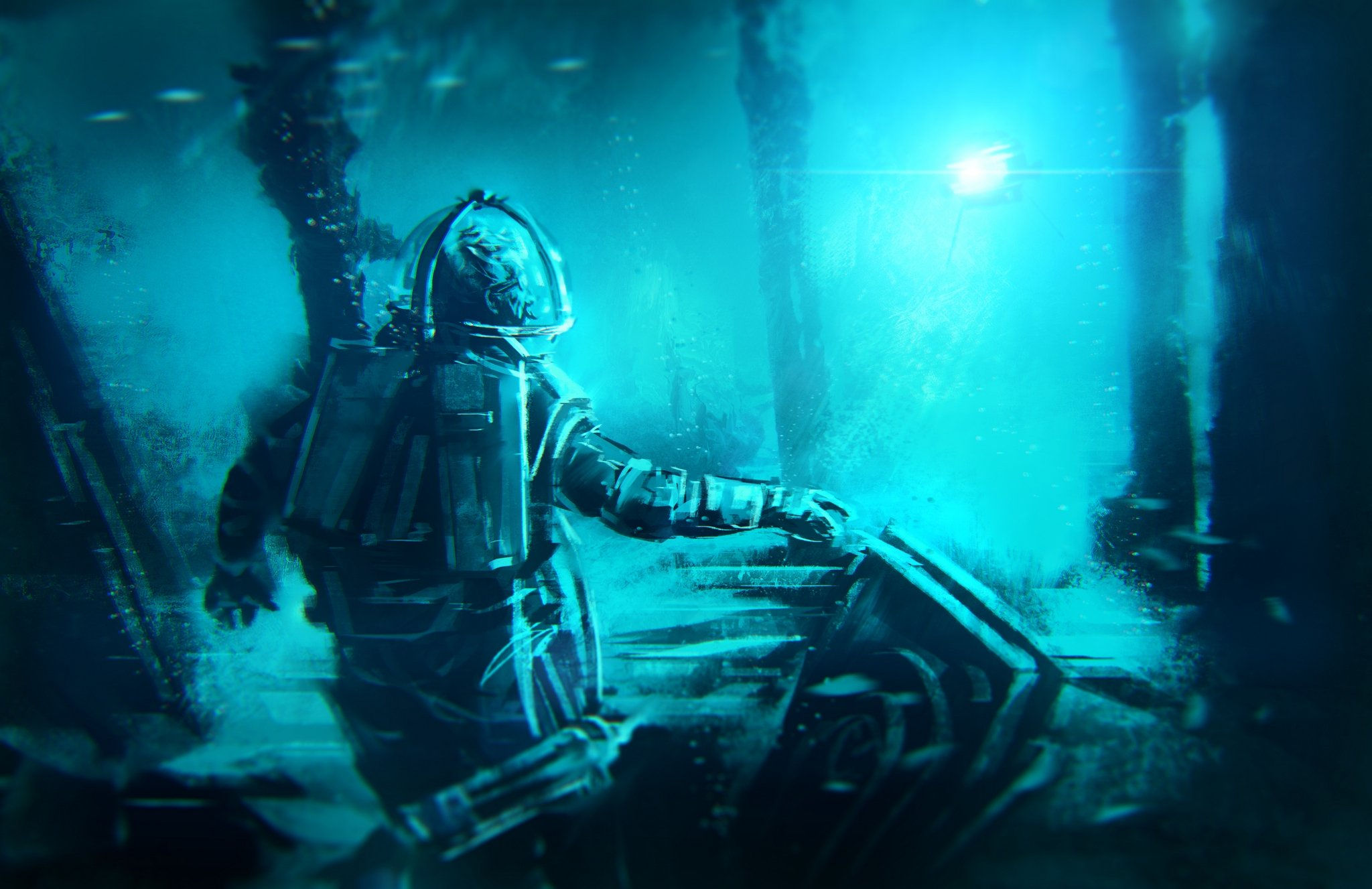 Wallpaper #S2ej65IBSpphPi3-z00p111 Anoxemia Exploration Sci Fi Indie Underwater Horror Diving