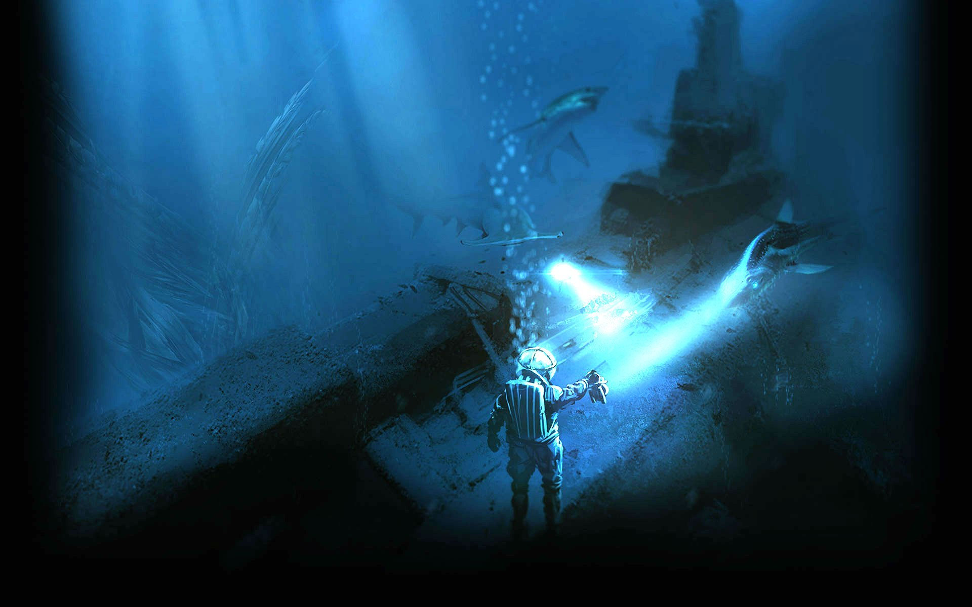 Wallpaper #S2ej65IBSpphPi3-z00p197 Anoxemia Exploration Sci Fi Indie Underwater Horror Diving