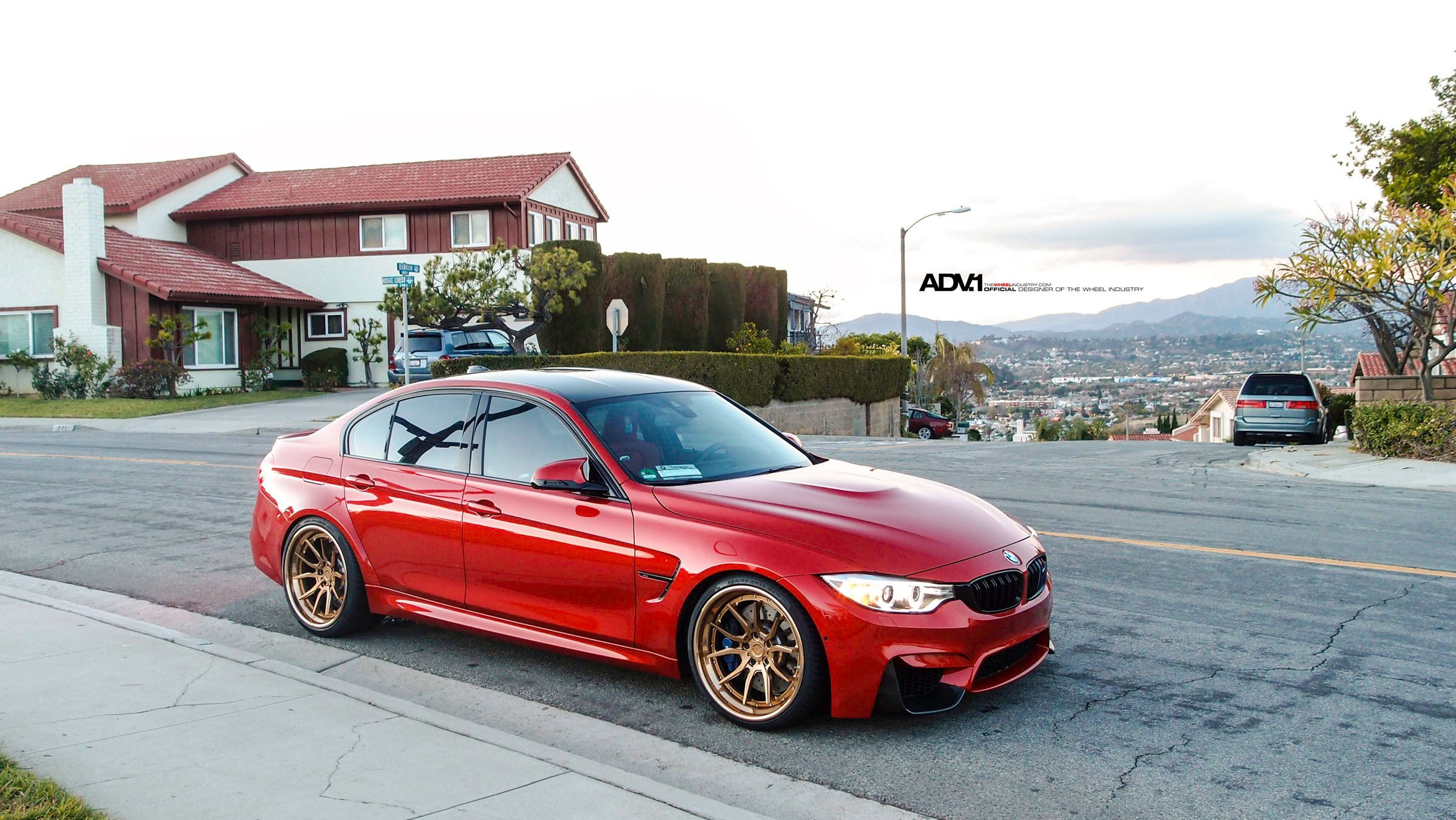 Wallpaper #D2d265IBSpphPi3-DEz1154 BMW M3 Adv1 Wheels Cars Red Sedan Wallpapers HD Desktop and