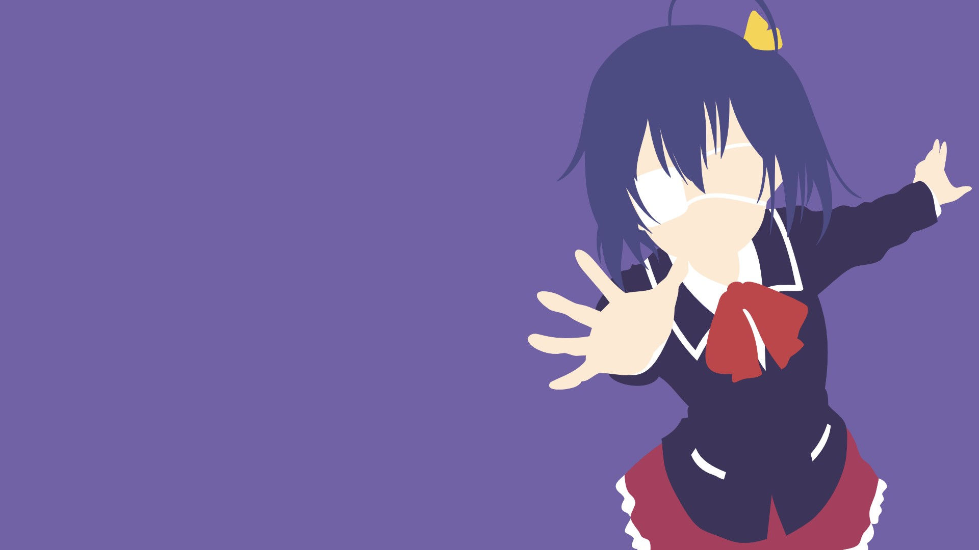 Wallpaper #dbyBO5MBMDFIMcjNkH_R136 Takanashi Rikka Chuunibyou Demo Koi Ga Shitai Minimalism Wallpapers