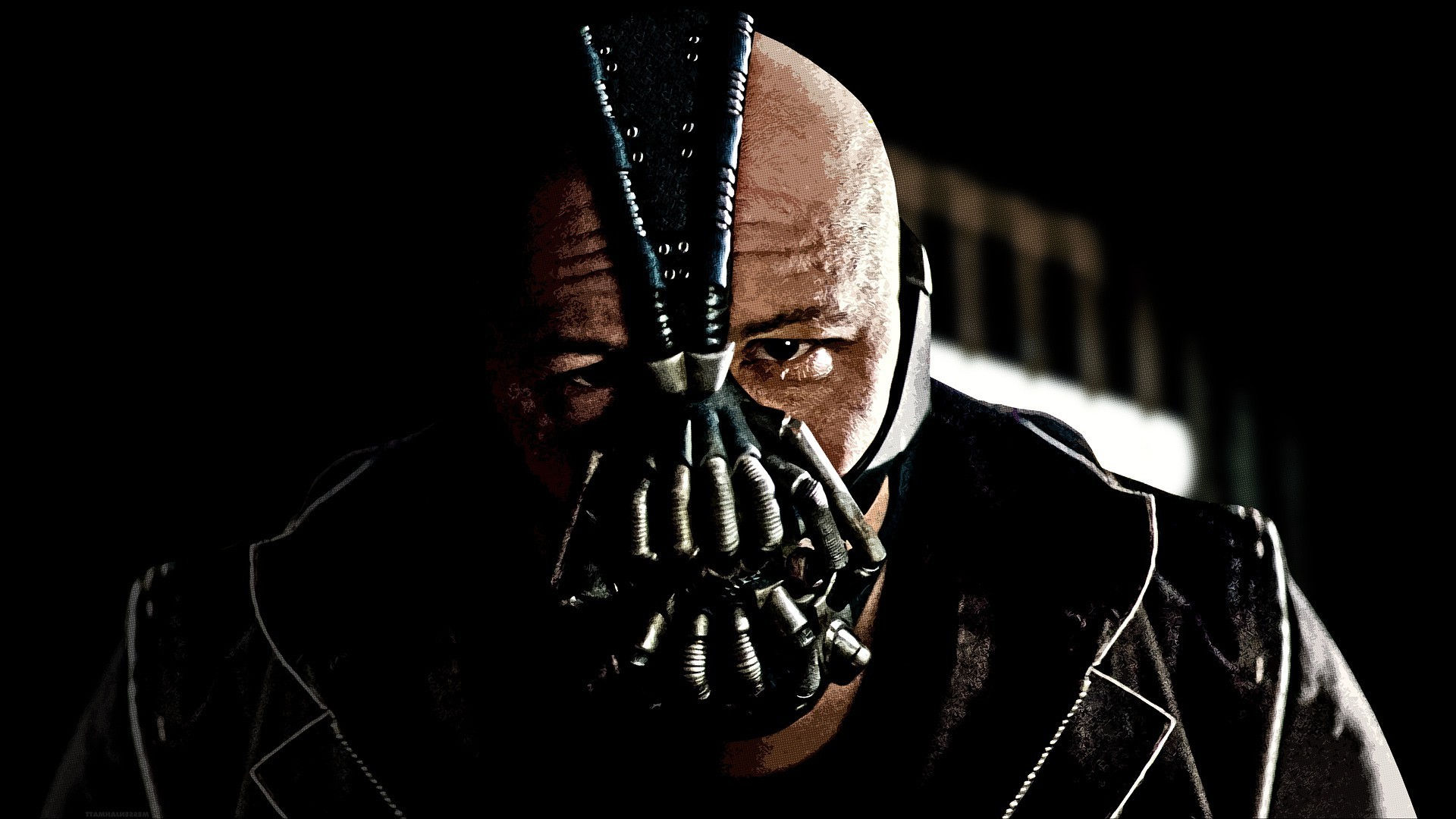 Wallpaper #79083 Tom Hardy as Bane in the Dark Knight Rises Poster Hq Bane Photo