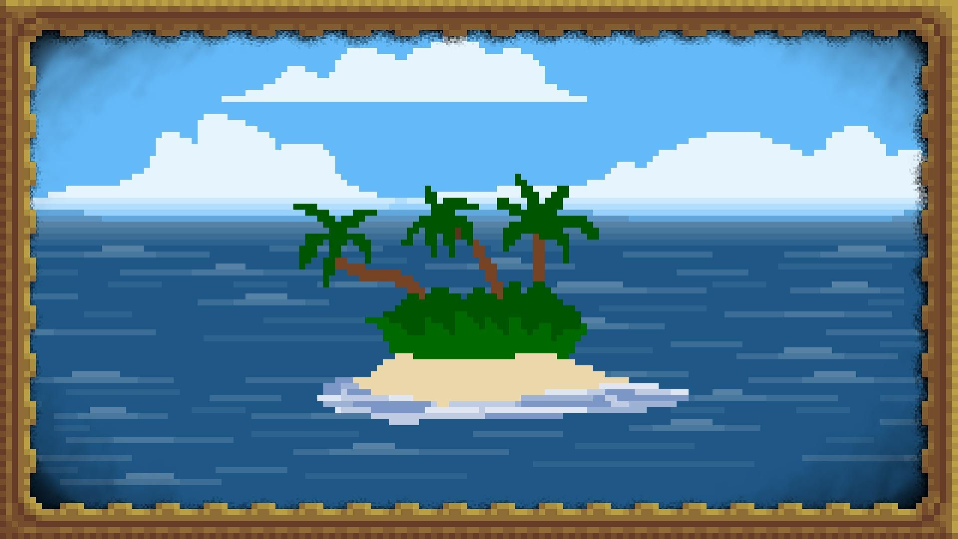 Wallpaper #YVanepcBsd6xcFiEltxK30 Digital Art Nature Minimalism Pixel Art Island Sea Palm Trees