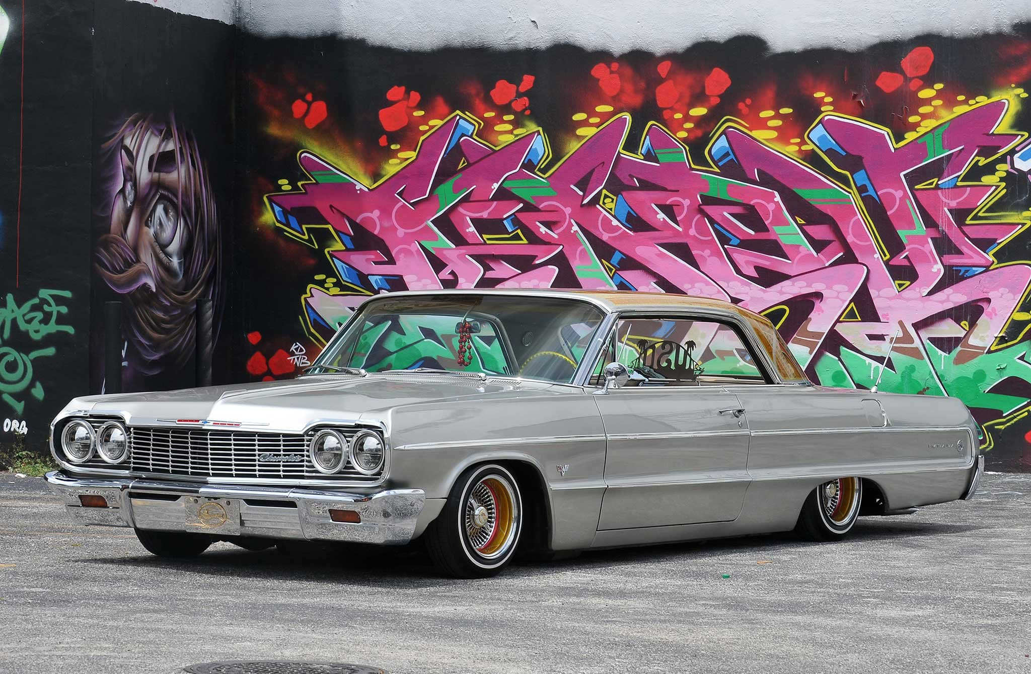 Wallpaper #CGjlFpMBSpphPi3-Tg0a132 1964 Chevrolet Impala Custom Tuning Hot Rods Rod Gangsta
