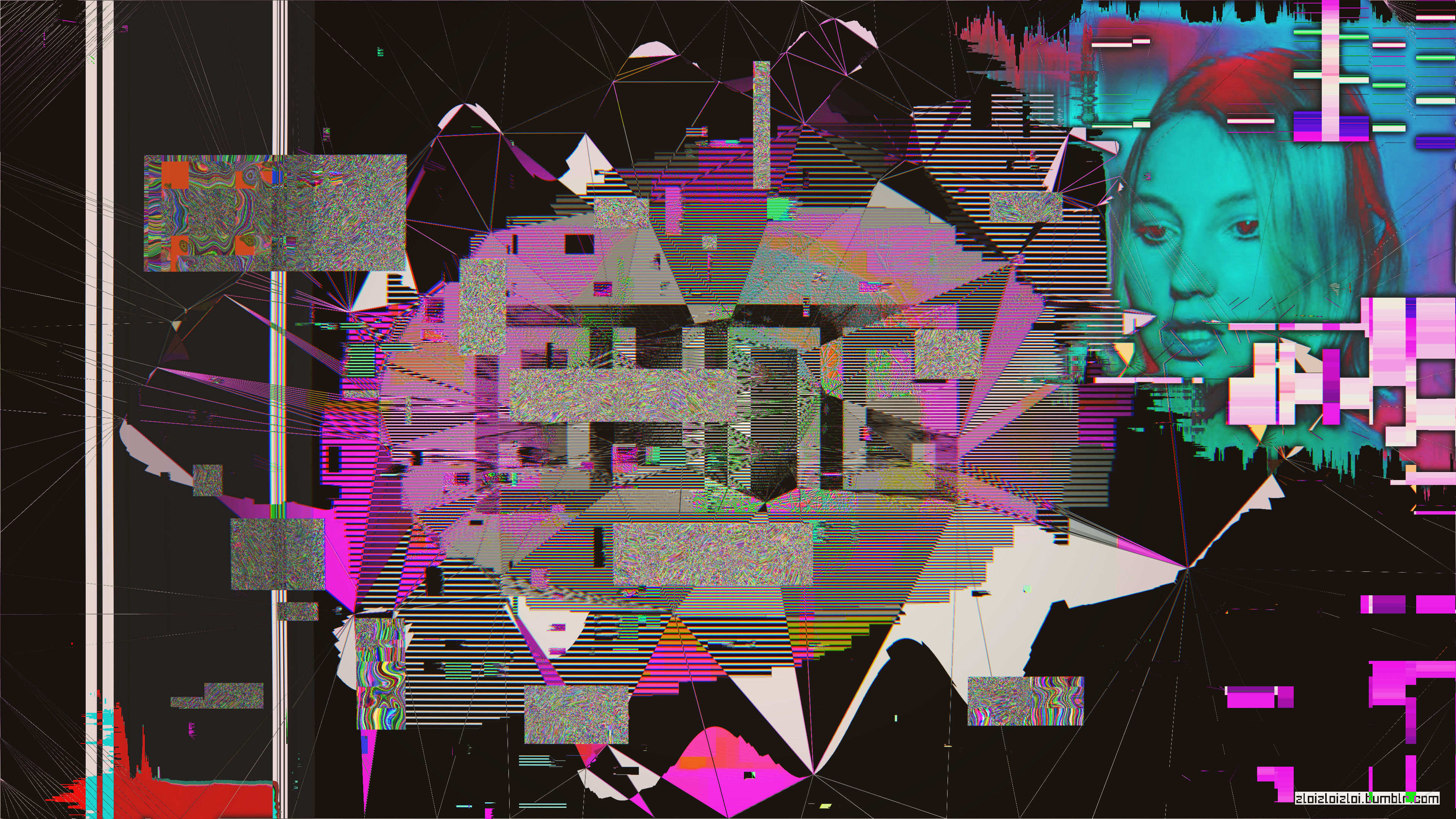Wallpaper #fABW644BSdW8dNou_BHp12 Glitch Art Abstract Cyberpunk Wallpapers HD Desktop and Mobile