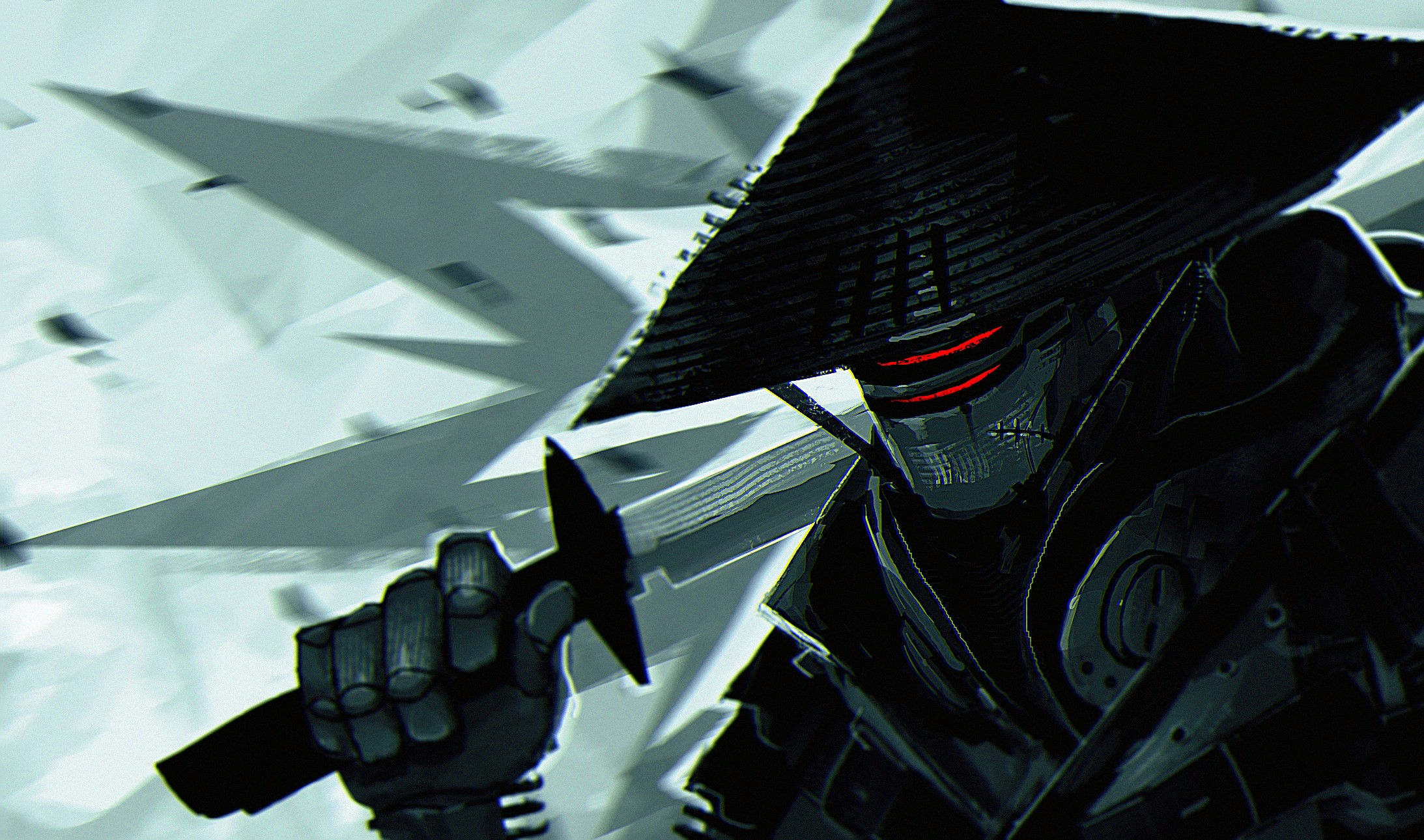 Wallpaper #ufvug5cBx-Hc5Y201a7E32 Ninja Robots Rives Alexis Digital Art Sword Wallpapers HD Desktop