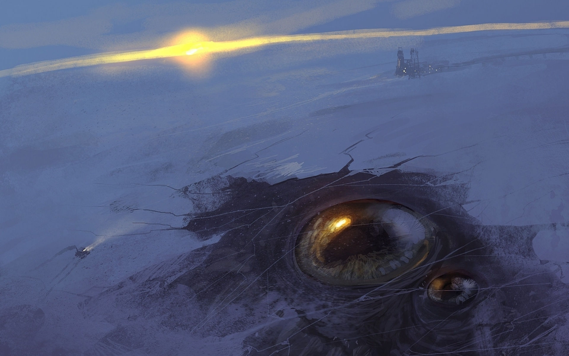 Wallpaper #6WgjJJMBSpphPi3-6Te281 Fantasy Monsters Creatures Eyes Art Sci Fi Science Fiction