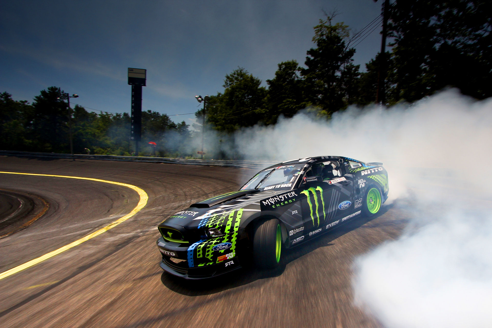 Wallpaper #N3QUvY4B_8f4nGFaS2sO23 Car Ford Ford Mustang Drift Monster Energy Vaughn Gittin Jr