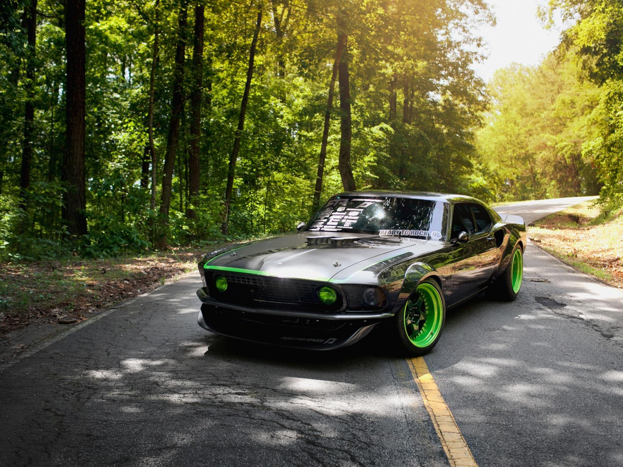 Wallpaper #o3MmhI4BFI5NbQksJhwF32 1969 Ford Mustang Rtr X Drift Race Racing Hot Rod Rods Muscle