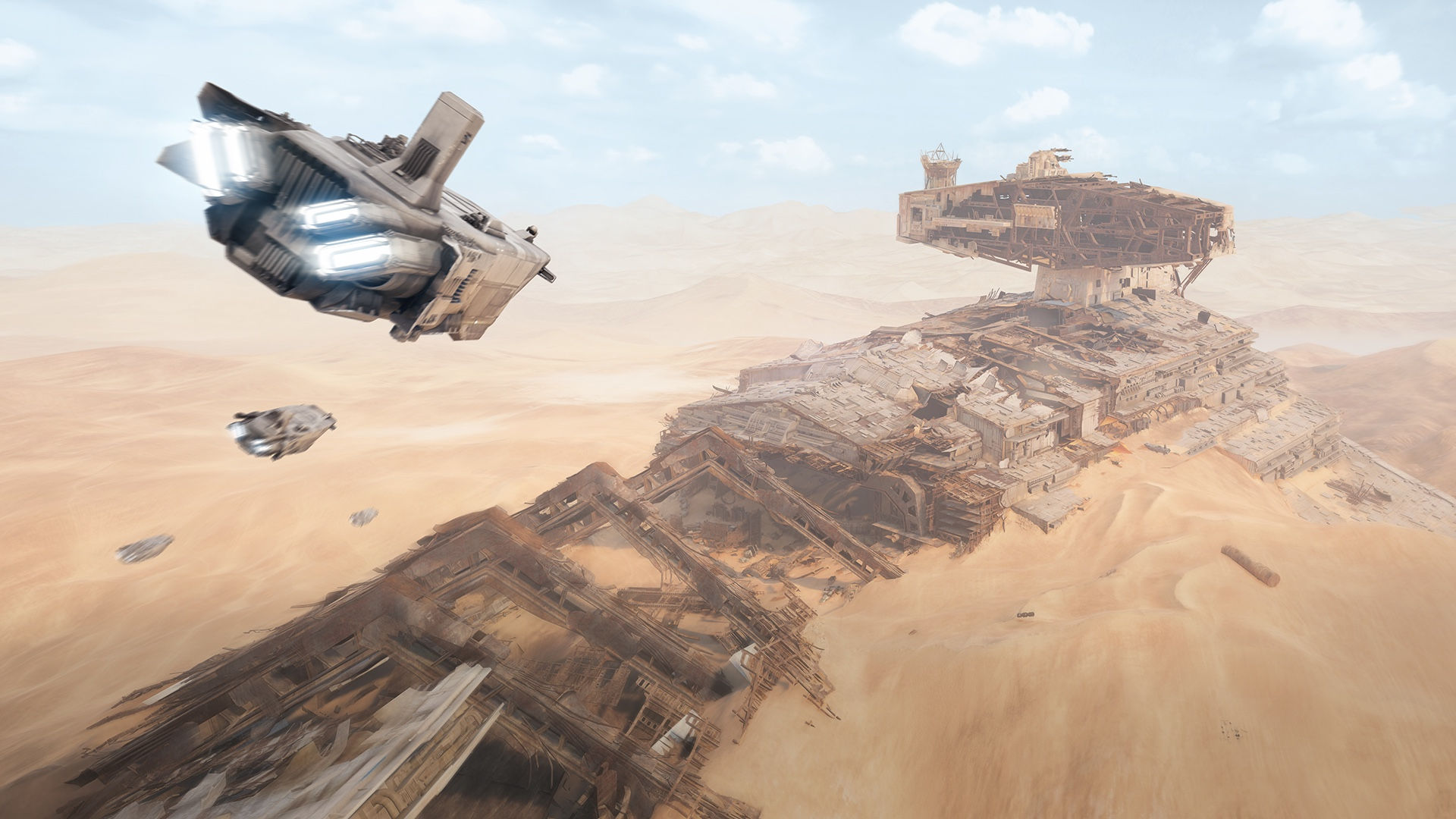 Wallpaper #h2jeIZMBSpphPi3-BDEJ64 Star Wars Spaceship Jakku Star Destroyer Science Fiction Desert