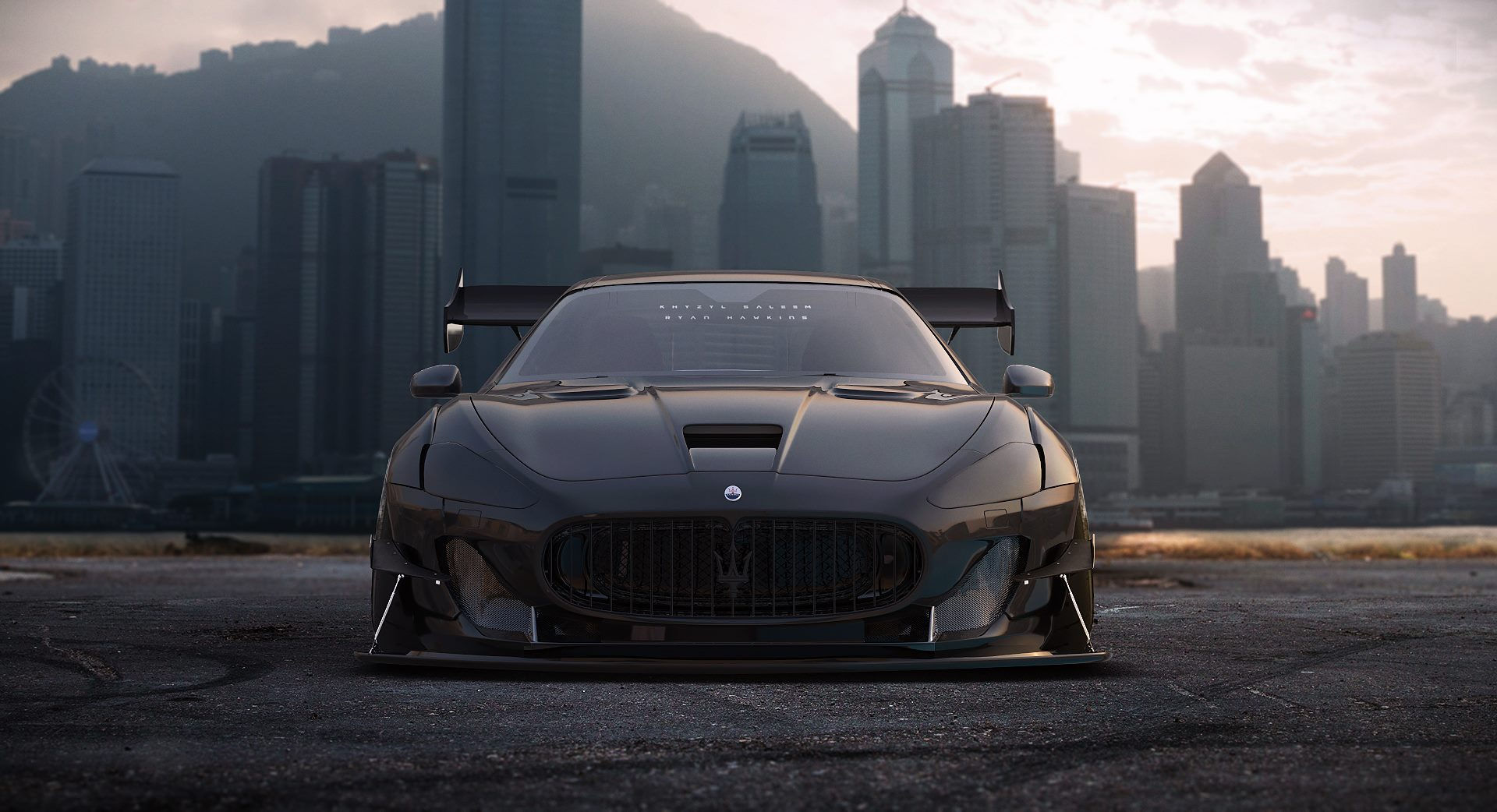 Wallpaper #n0Z4VJcBqAgmjOk2bF3N249 Khyzyl Saleem Artwork Car Vehicle Cityscape Maserati Maserati