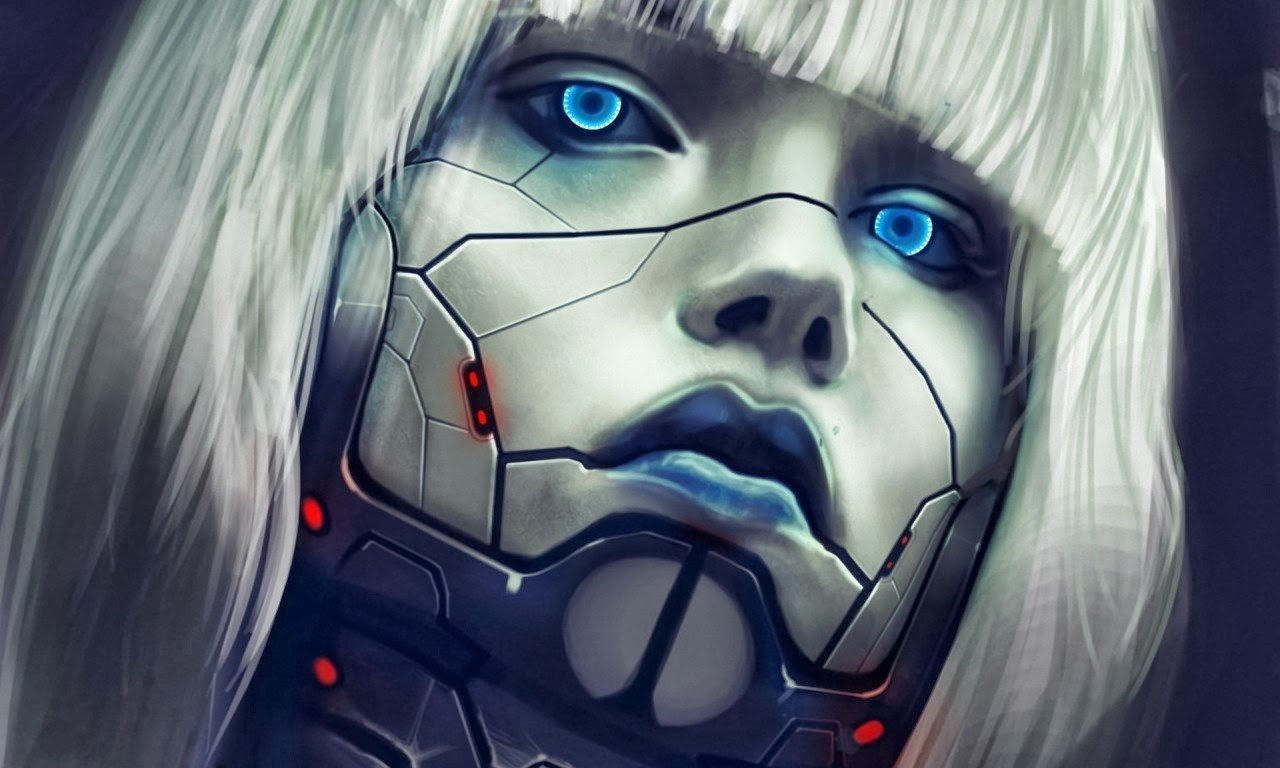 Wallpaper #h3QazI4B_8f4nGFaInSb21 Cyberpunk Cyborg Blue Wallpapers HD Desktop and Mobile Backgrounds