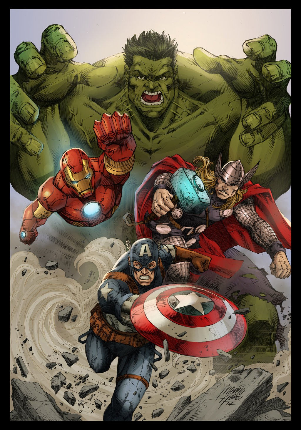 Wallpaper #nGf05pIBSpphPi3-mjUr112 Hulk Thor Iron Man Captain America Superhero
