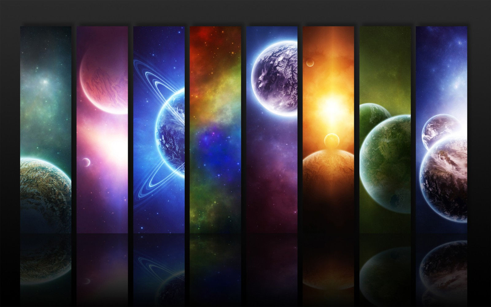 Wallpaper #LLisjZIBJvJKYCmExNi417 Planet Colorful Space Panels Wallpapers HD Desktop and Mobile
