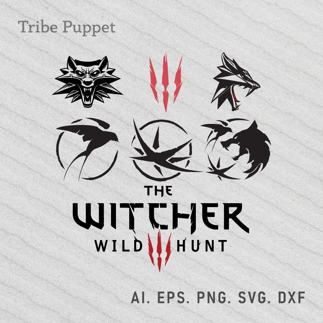 Wallpaper #efFtQ5MBLX2DcmSNLoVg333 The Witcher Symbols Vector Set Masterbundles