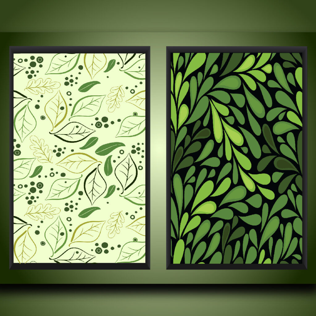 Wallpaper #am19apcBycdYOYFTxHE682 6 Green Leaves Patterns Masterbundles
