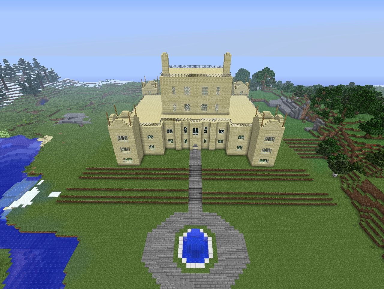 Wallpaper #z2hQFJMBSpphPi3-tAPA179 Batmans Wayne Manor Minecraft Project