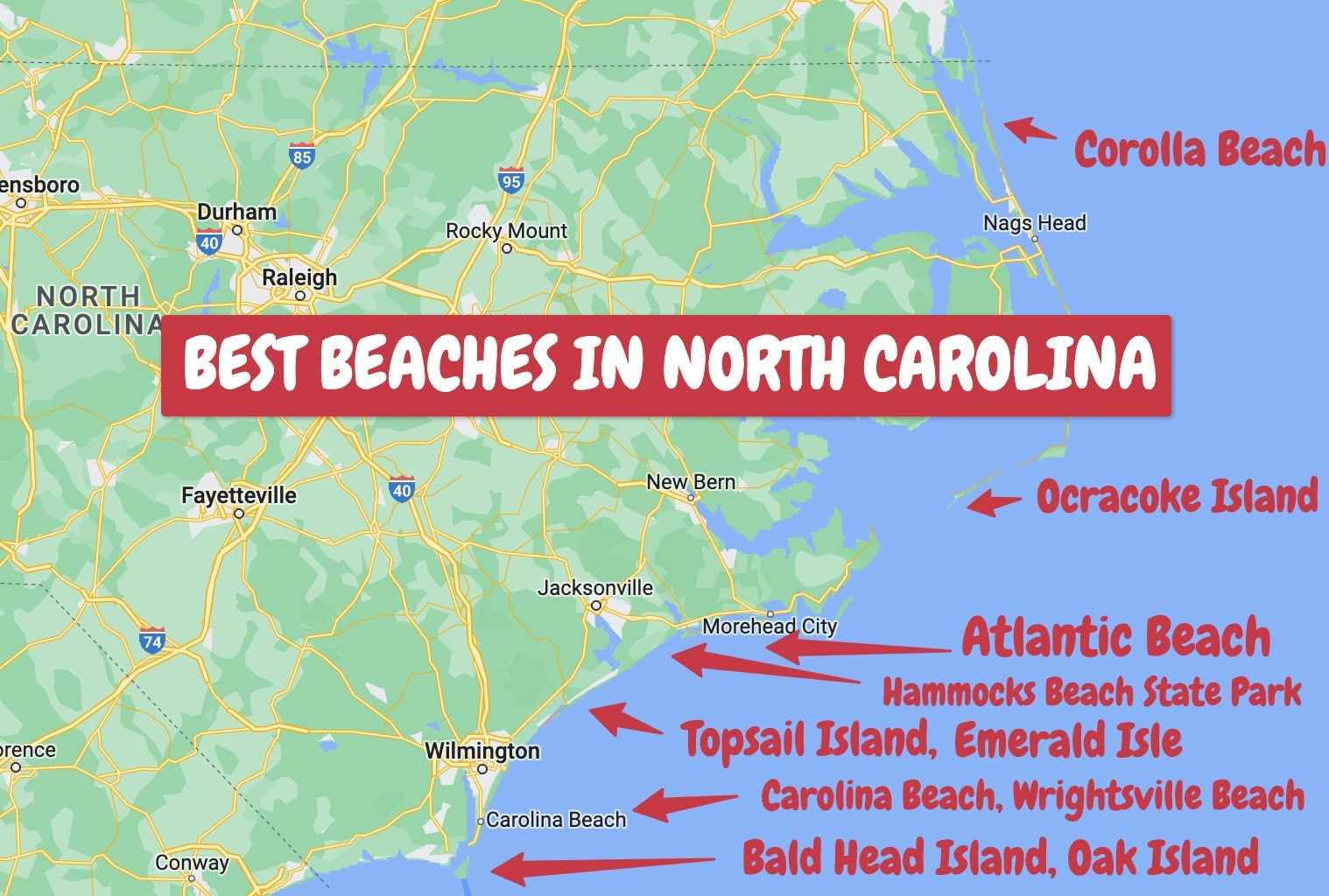 Wallpaper #nljPM5MBzN9vxX34OznC381 Discover the Best of North Carolina Beaches with This Map