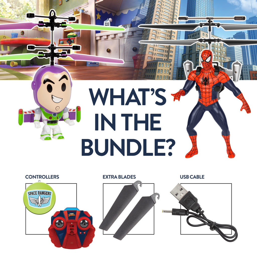 Wallpaper #22hxHJMBSpphPi3-wiLQ9 Buzz Lightyear Big Head Spider Man Flying Figure Bundle