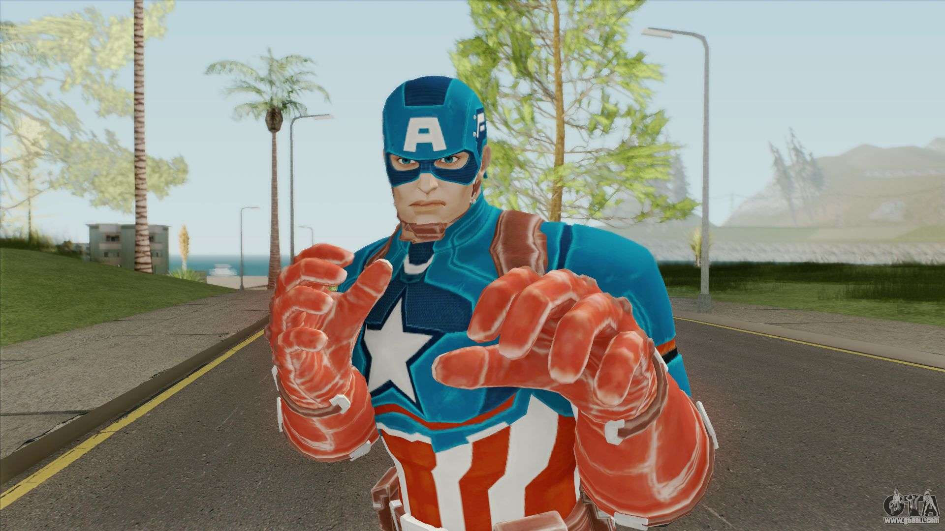 Wallpaper #5RmANo8BtGB6xQ7836LF57 Captain America V1 Marvel Ultimate Alliance 3 for Gta San Andreas