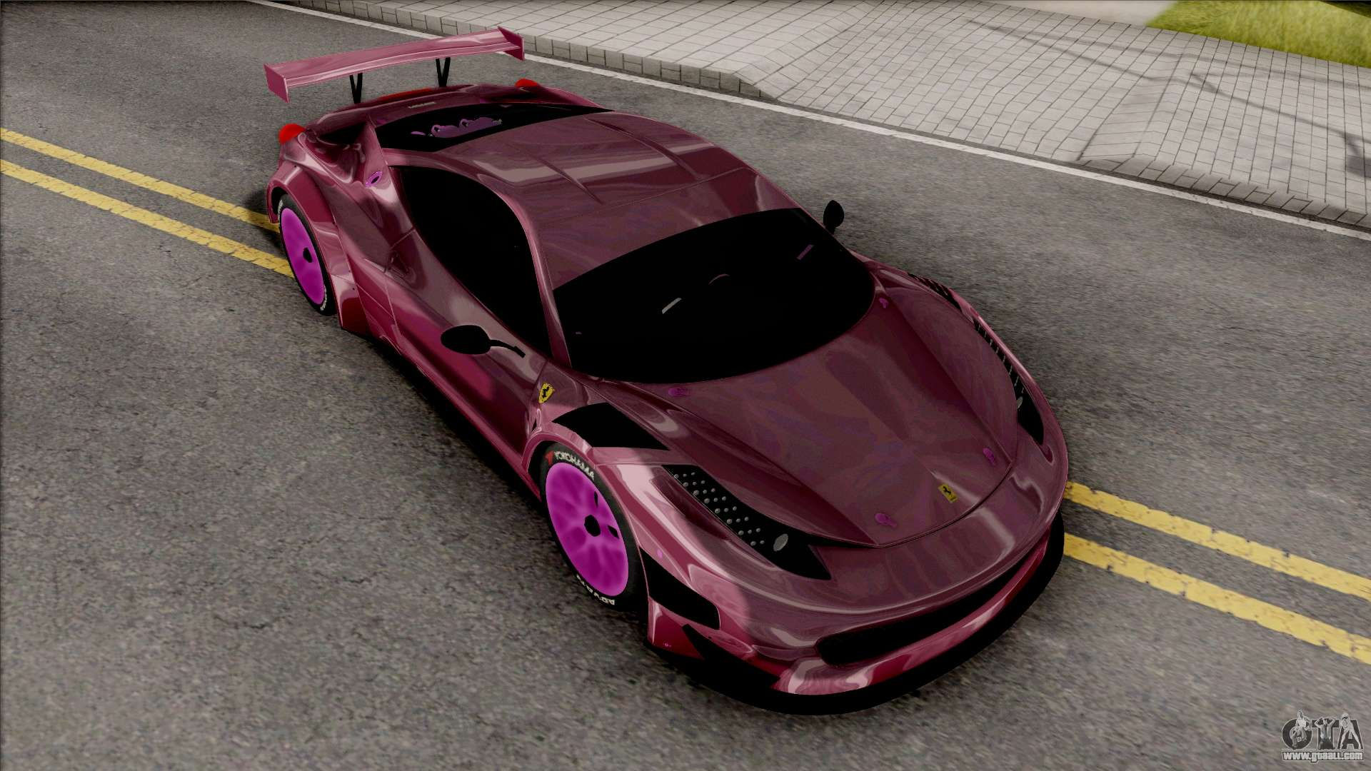 Wallpaper #NmggHZMBSpphPi3-NyVI356 Ferrari 458 Gt3 Itasha Vampire of Azurlane Dtm for Gta San Andreas