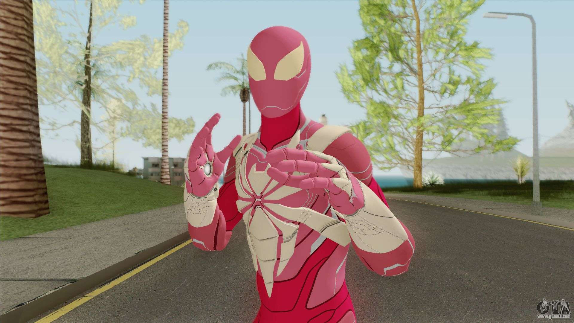 Wallpaper #Ibgg3JIBJvJKYCmEBPqR288 Iron Spider Armor from Spiderman PS4 for Gta San Andreas