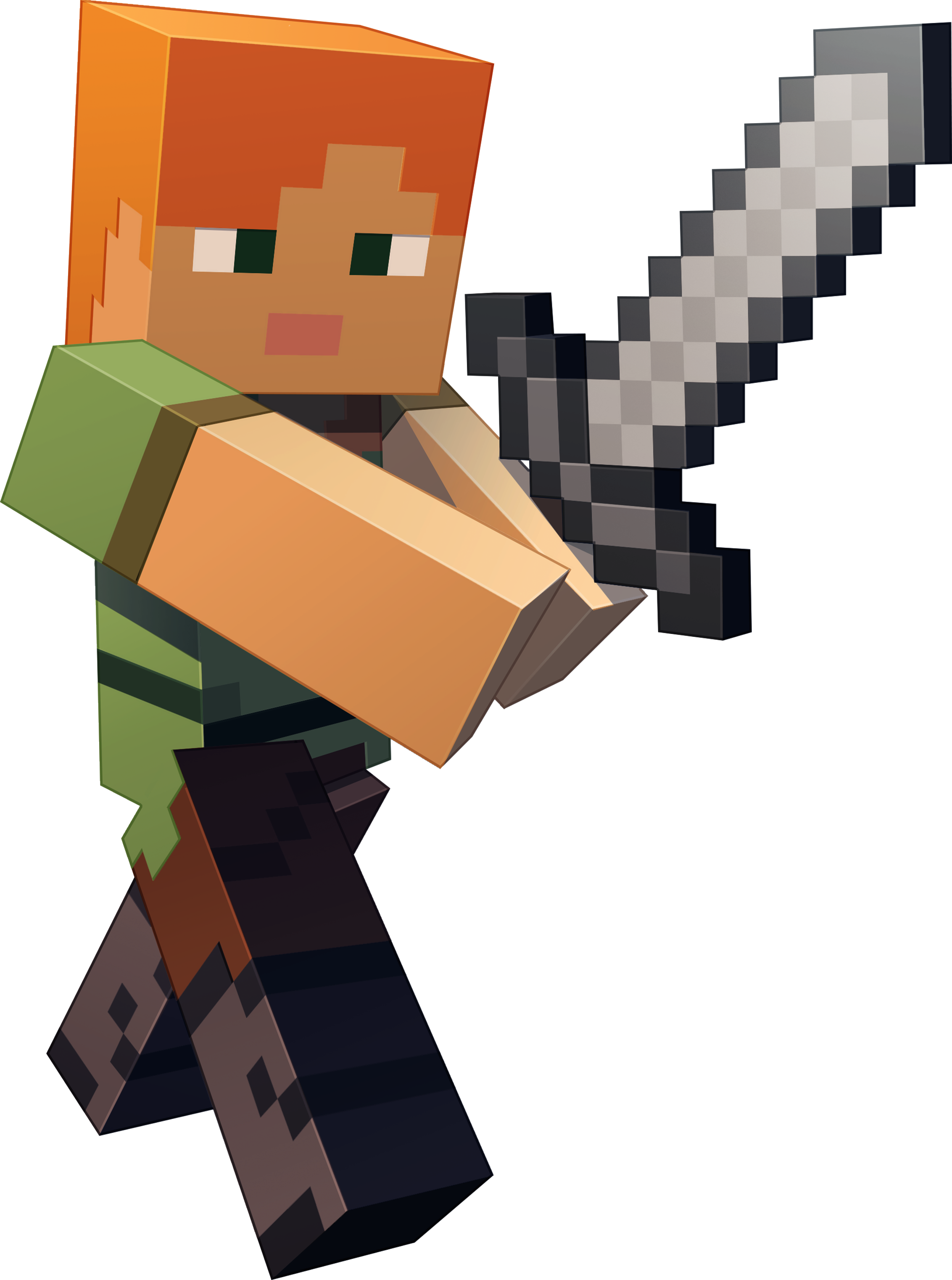 Wallpaper #a2coCpMBSpphPi3-tNPo81 Download Minecraft Character Art Minecraft Alex and Steve Png Image