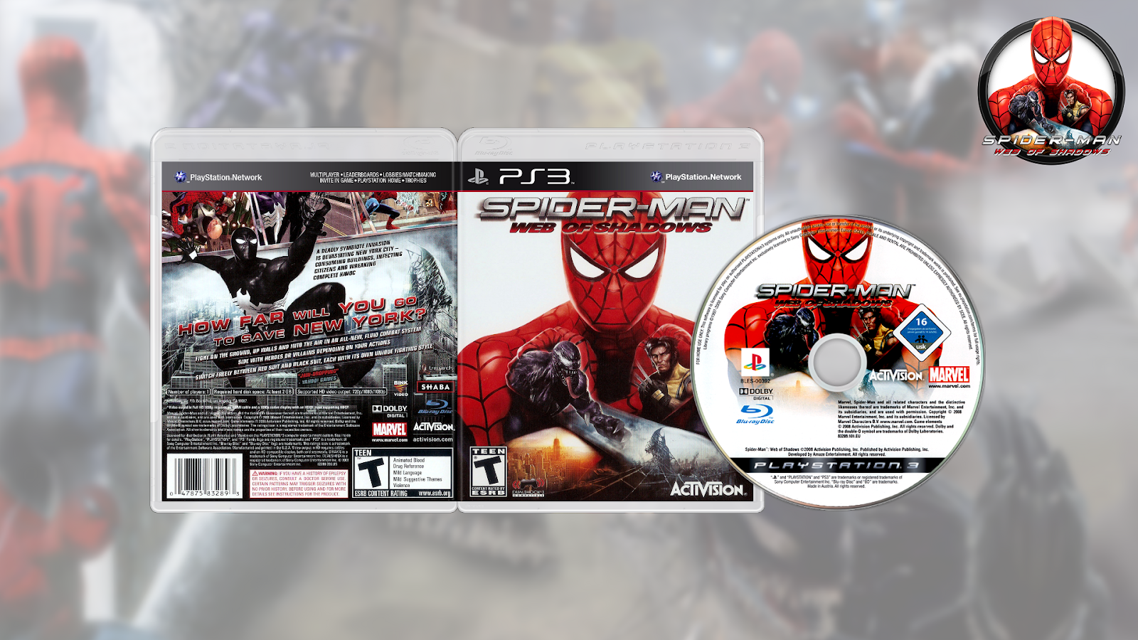 Wallpaper #_Wc19pIBSpphPi3-Z4I2247 Download Spider Man Web of Shadows PS3 Download Png Image with No