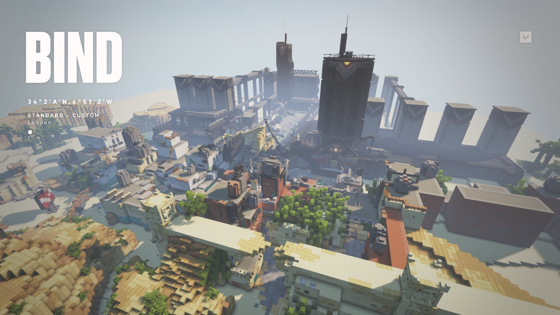 Wallpaper #TWdH7ZIBSpphPi3-vVca148 Valorant Map Bind Was Recreated in Minecraft and Its Amazing Wingg