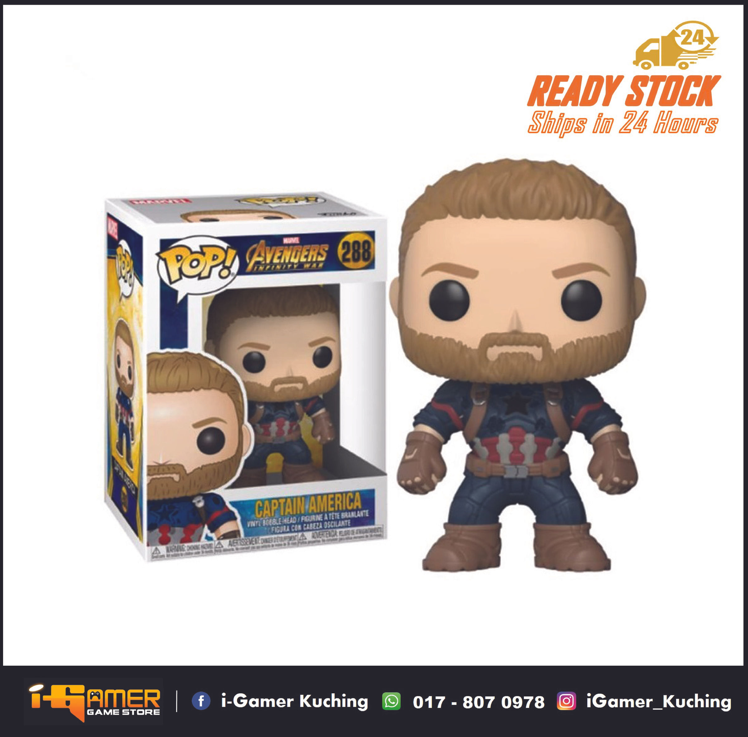 Wallpaper #72fr_JIBSpphPi3-o5lj6 Funko Pop 11 Marvel Captain America Avengers Infinity War I Gamer