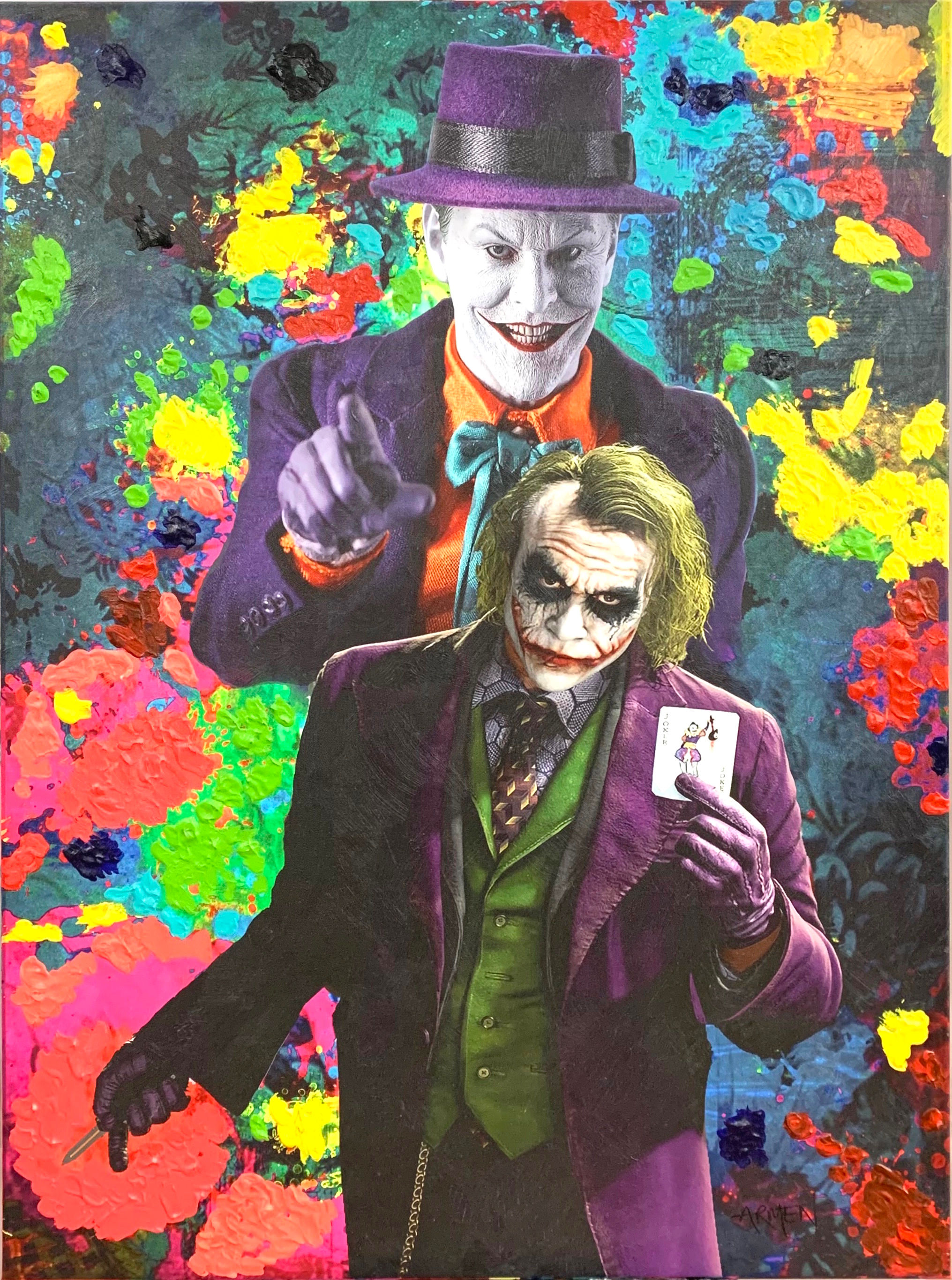 Wallpaper #ZXJ4MpMBX2lk1u3opFqr150 Charitybuzz Jokers Jack Nicholson Heath Ledger Original Artwork