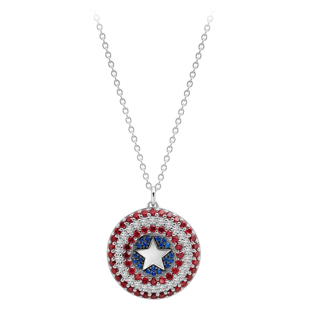 Wallpaper #4jG8NZMB5zzyi_yY2lc3168 Captain America Shield Pendant Necklace by Crislu Disney Store