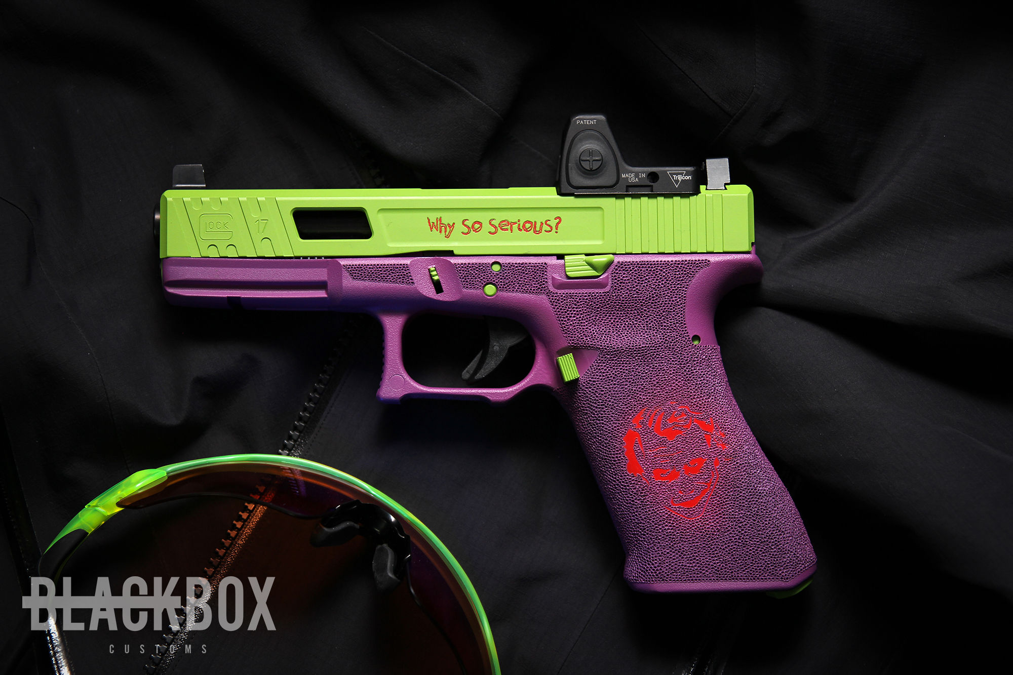 Wallpaper #uxrlTZMB1yWOL4qgy3xo264 Black Box Customs 021 Glock 17 Gen 3 Joker Theme